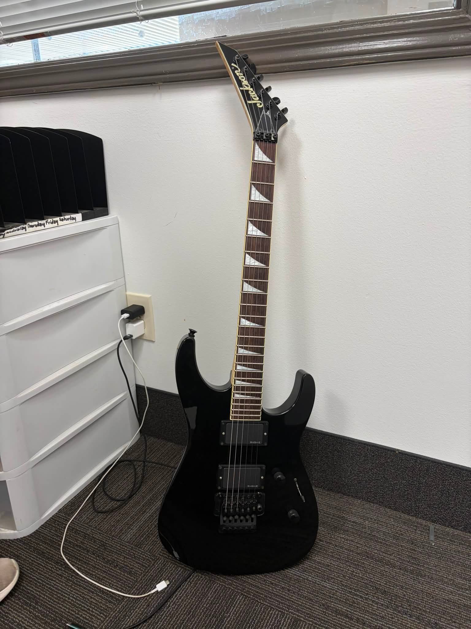 Mid 2000's MIJ DXMG Jackson guitar with flamed maple