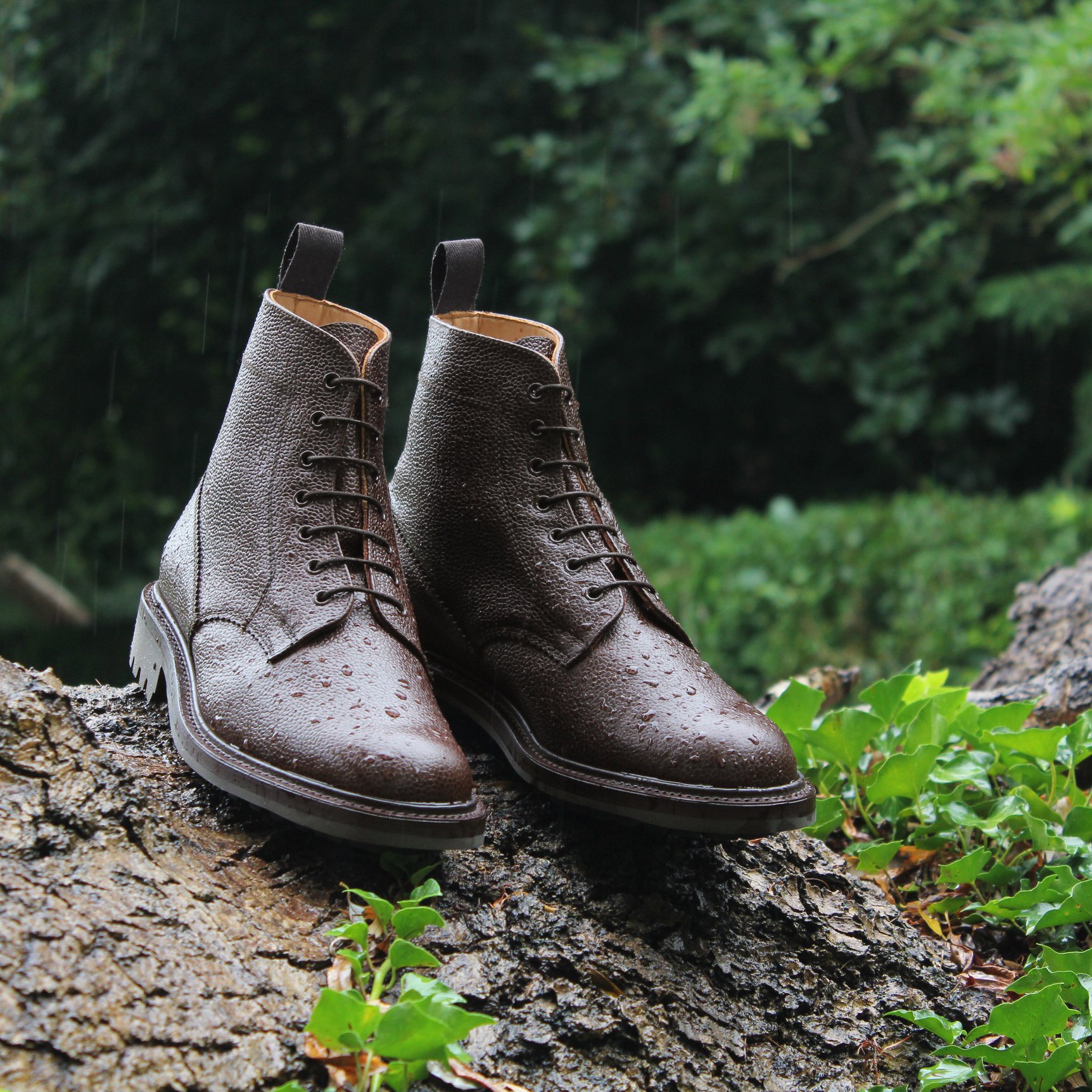 Sanders - Be rain ready with Kelso, a robust Derby Boot in Walnut 