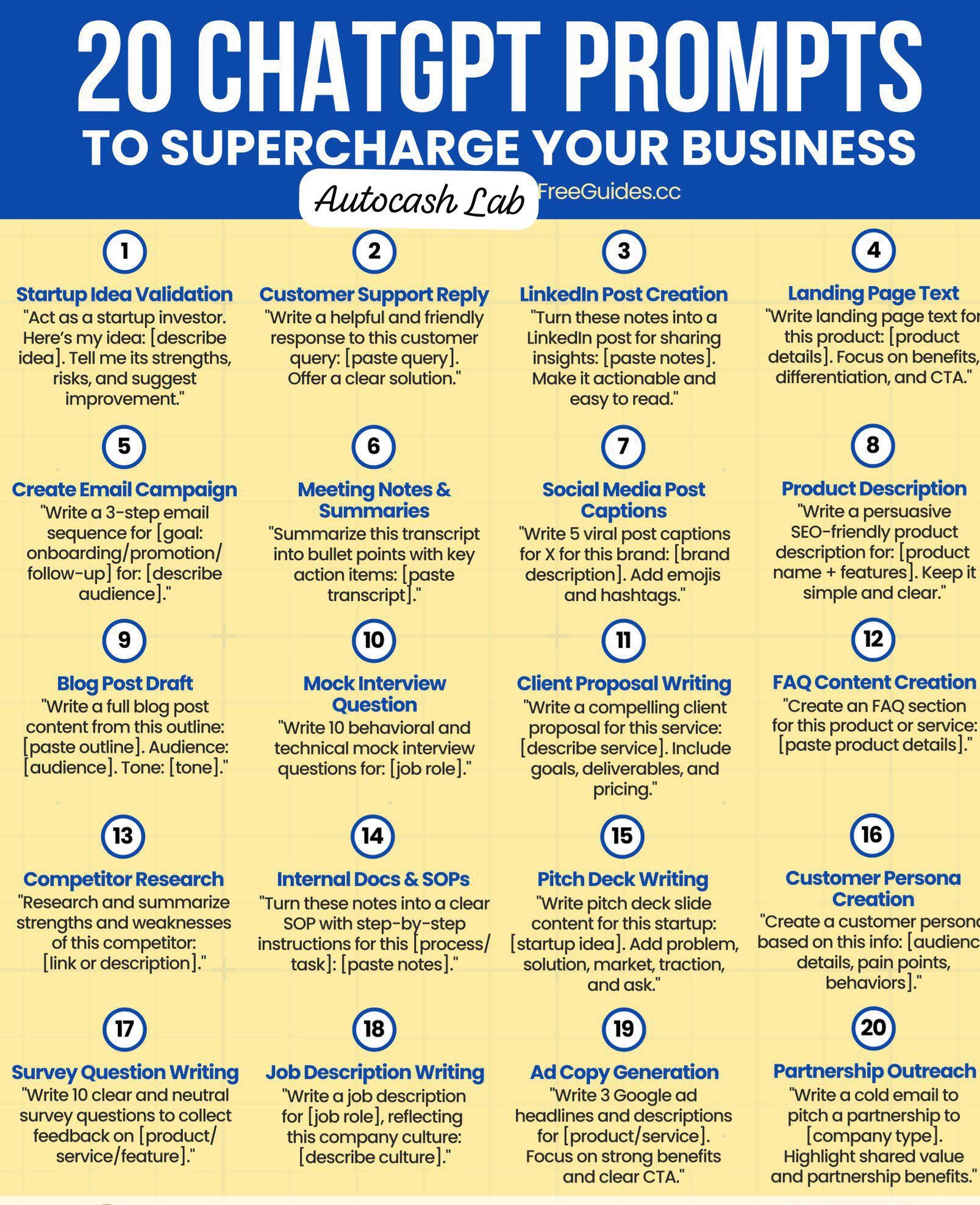 Vido - Wasting hours on manual work tasks? Use these 20 ChatGPT prompts ...