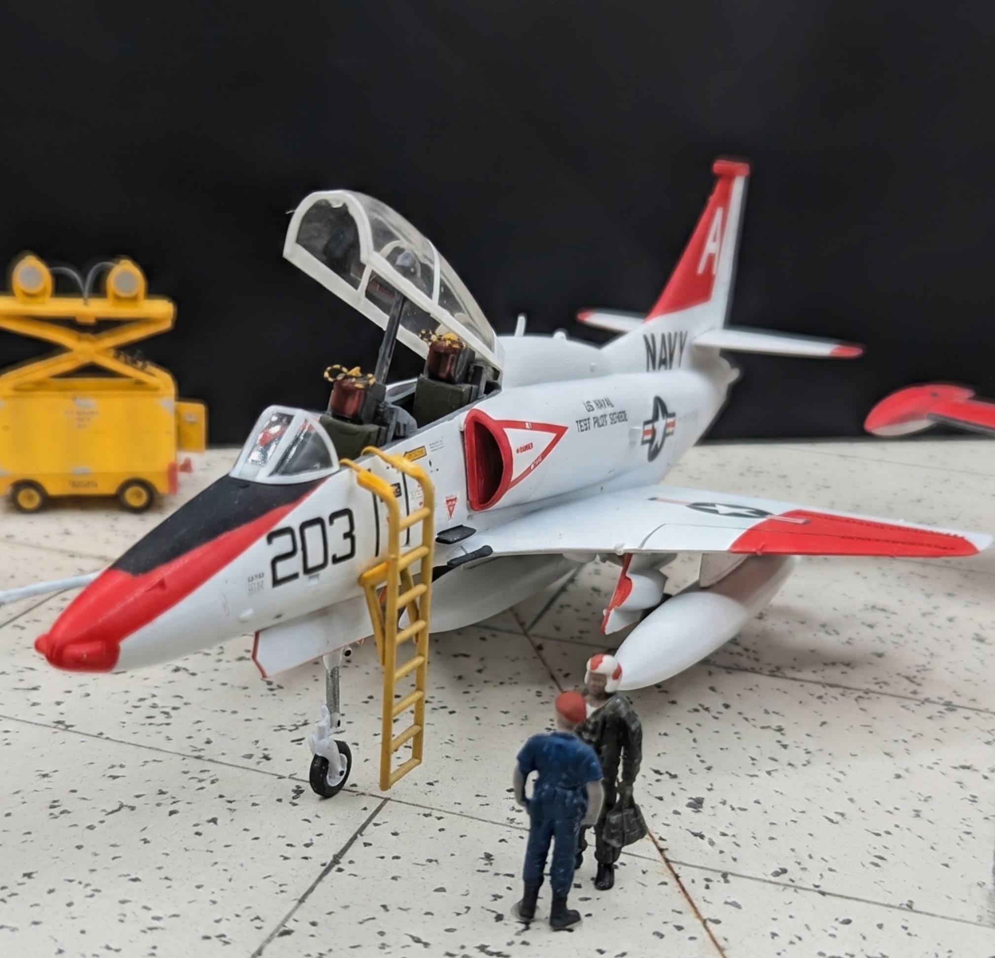 Navy model airplanes from Airfix, Fujimi, Matchbox, and Hasegawa kits