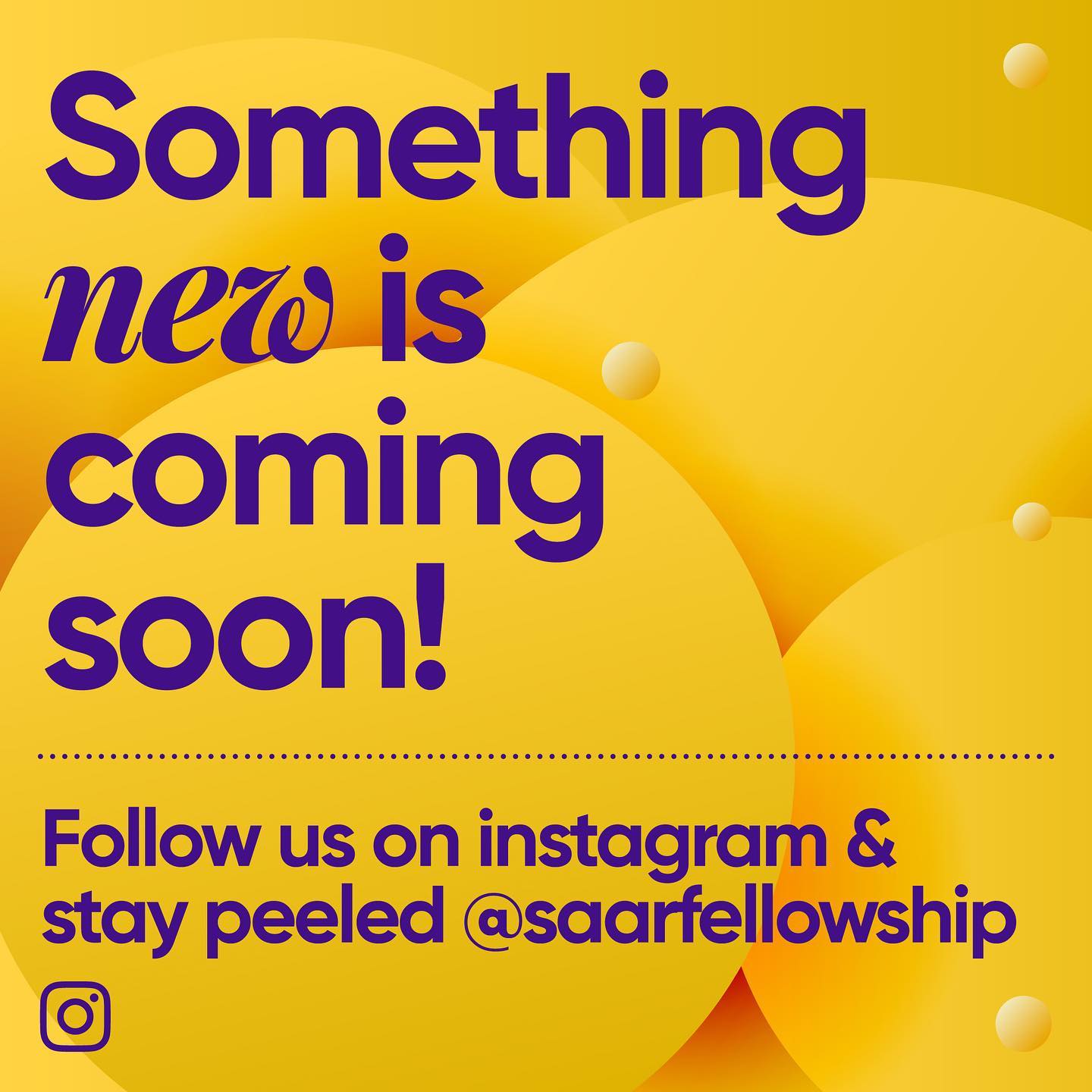 Saar Fellowship - 👓 🍊 Keep your eyes peeled to our...