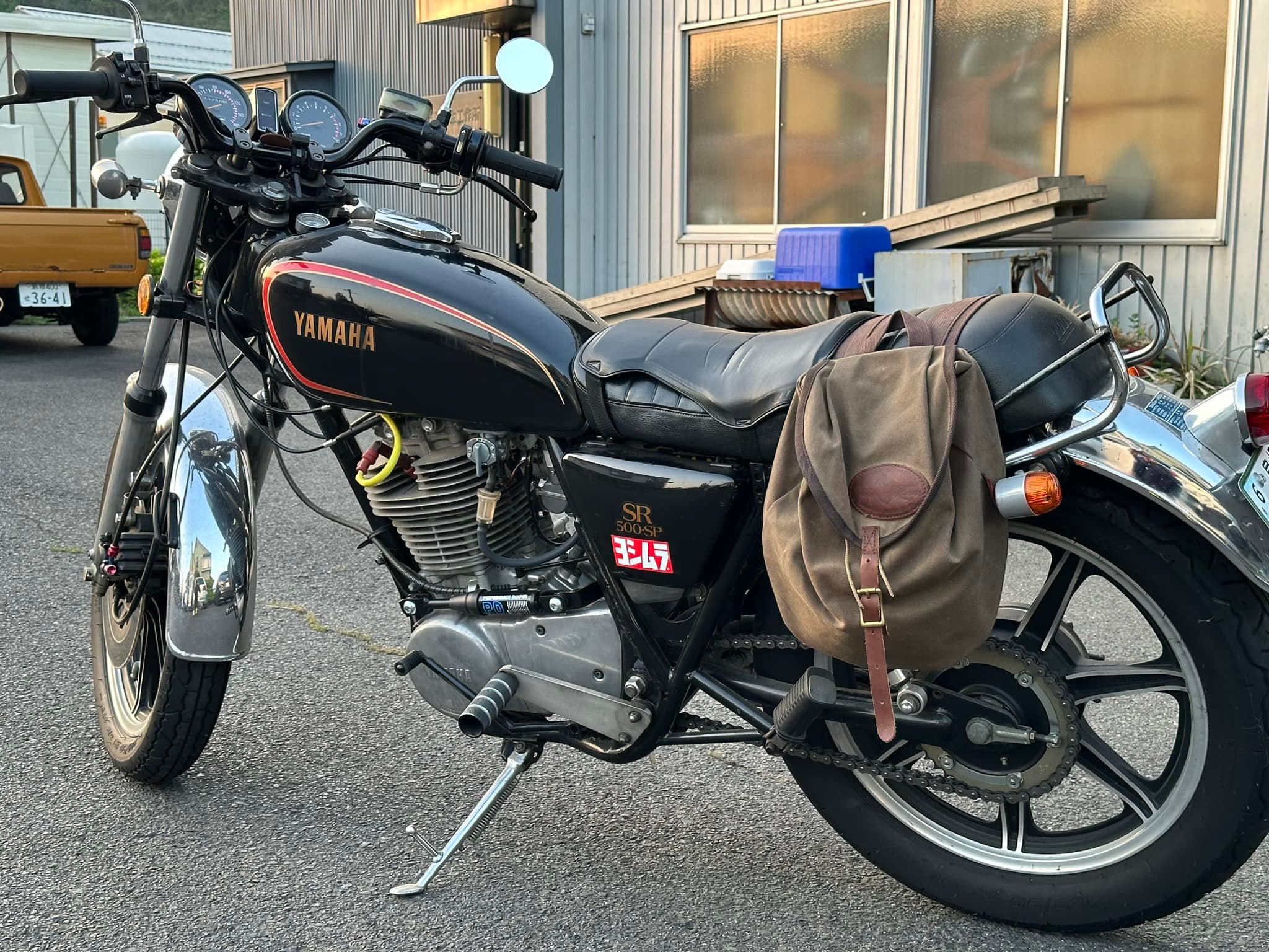 久しぶりぶりにハンドルを変更してみたッ！ SRの前身XT500純正モデル 