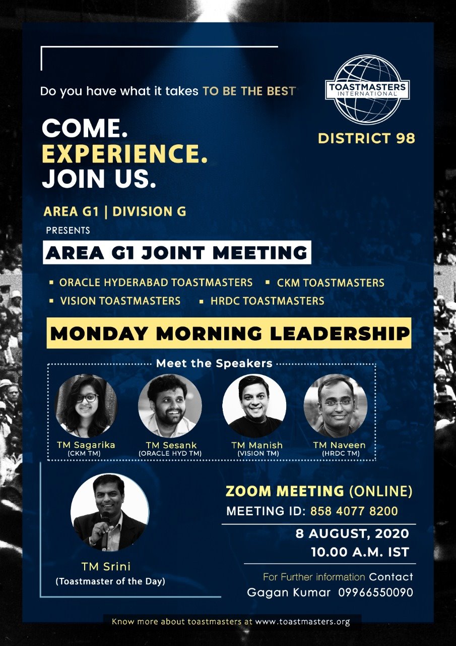 Vision Toastmasters | Hyderabad