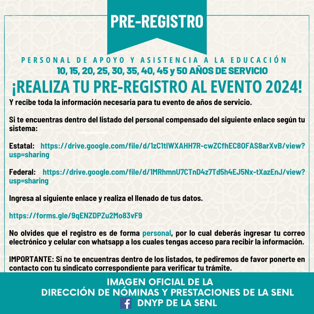 DNYP de la SENL - 🔹Personal de Apoyo y Asistencia a la... | Facebook