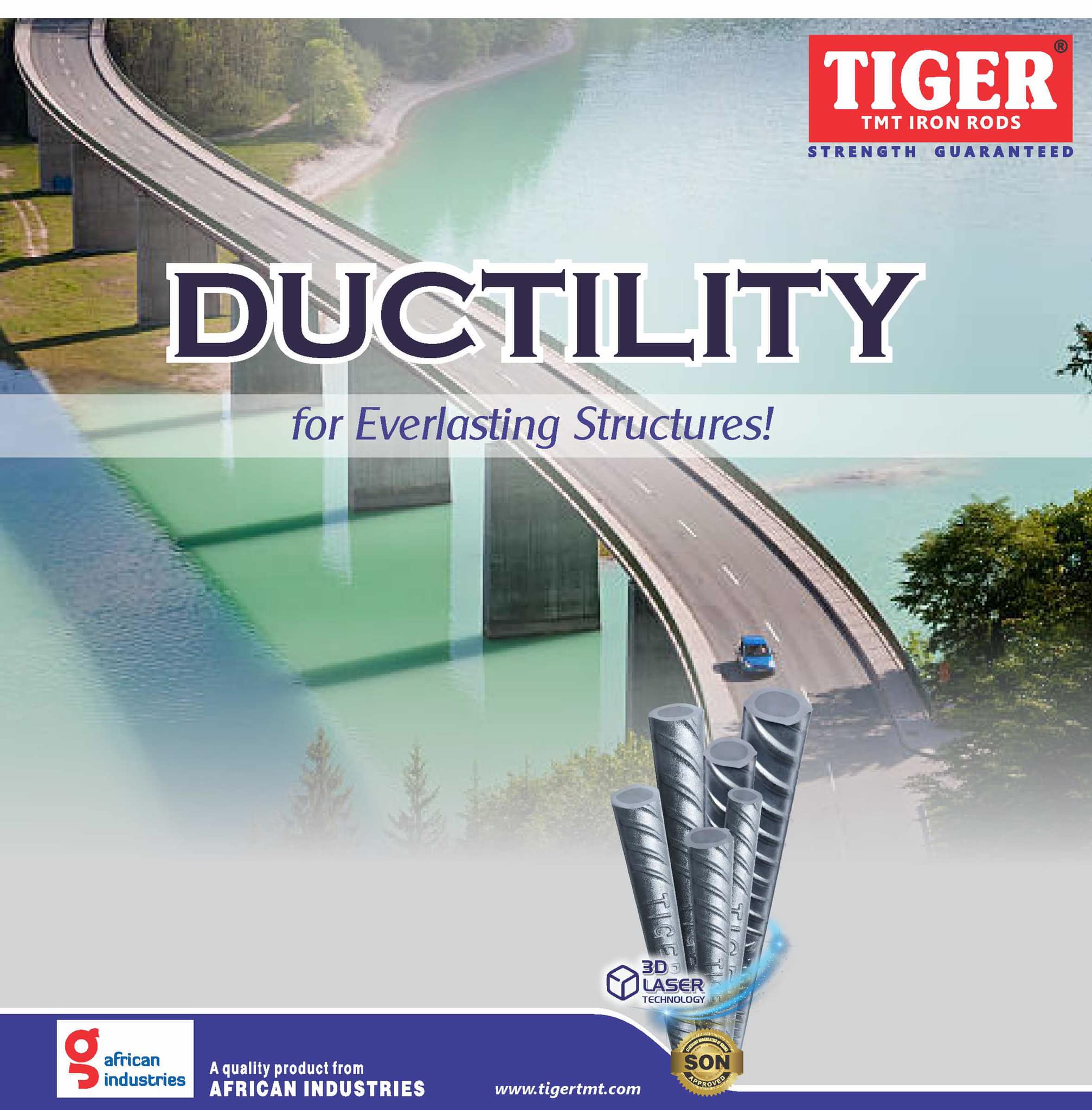 Tiger TMT - TIGER TMT iron rods goes through the most...