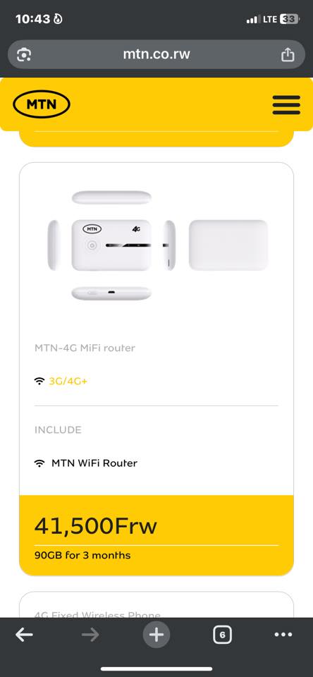 MTN Rwanda - Gendana WIFI aho uri hose ukoresheje UrugoNet... | Facebook