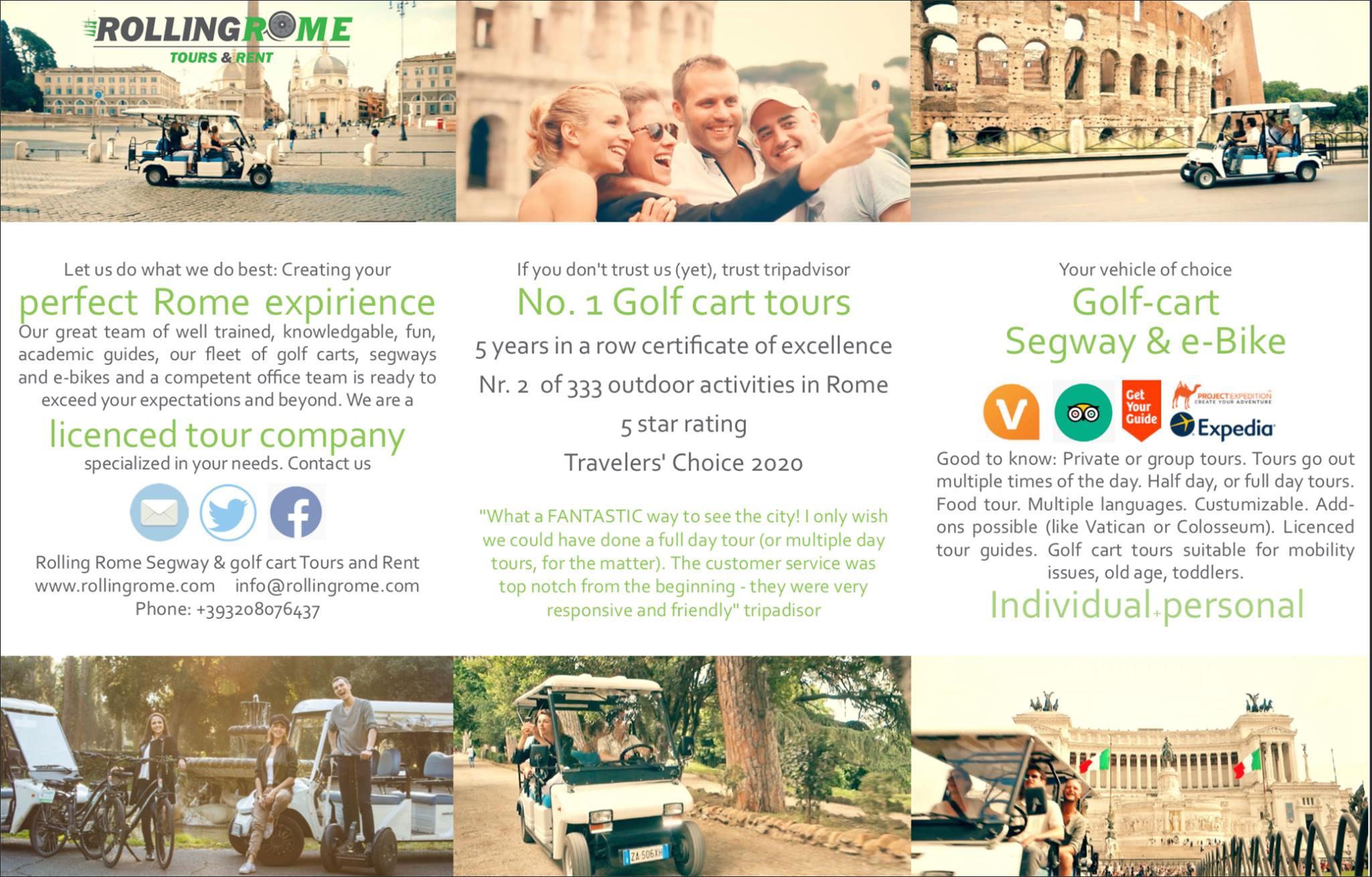 Rolling Rome Segway Tours & Rentals | Rome
