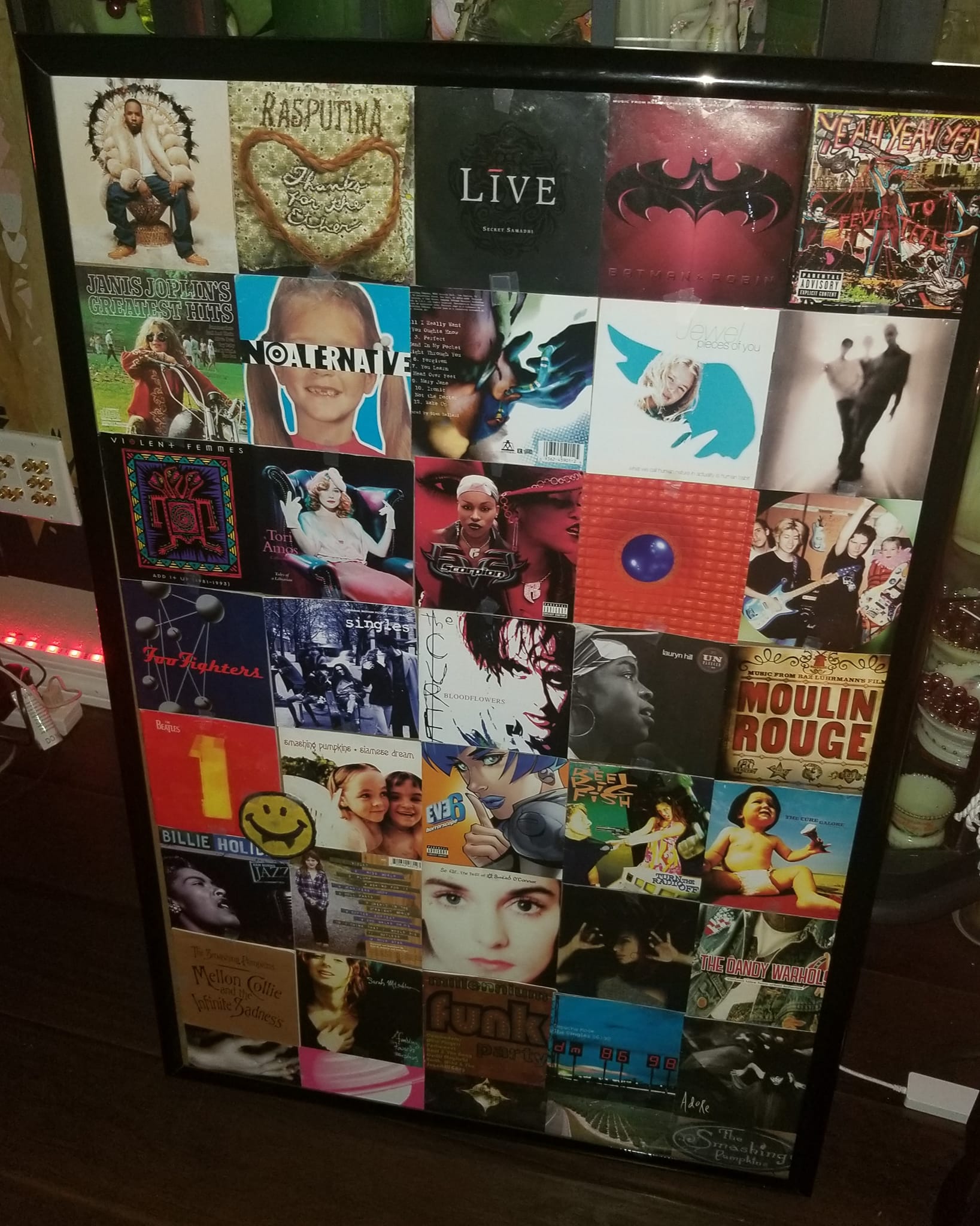Teenage cd album art collages