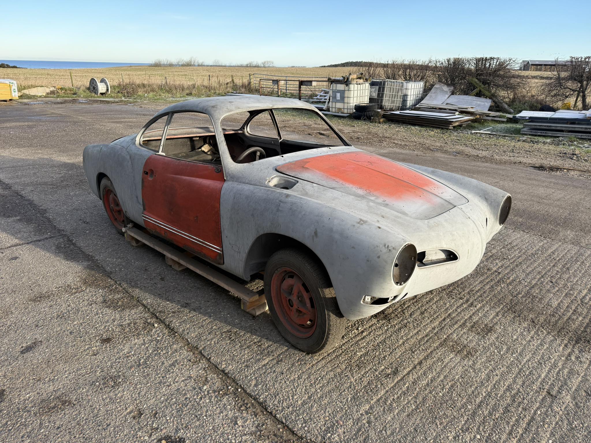 Karmann Ghia project for sale, includes parts car