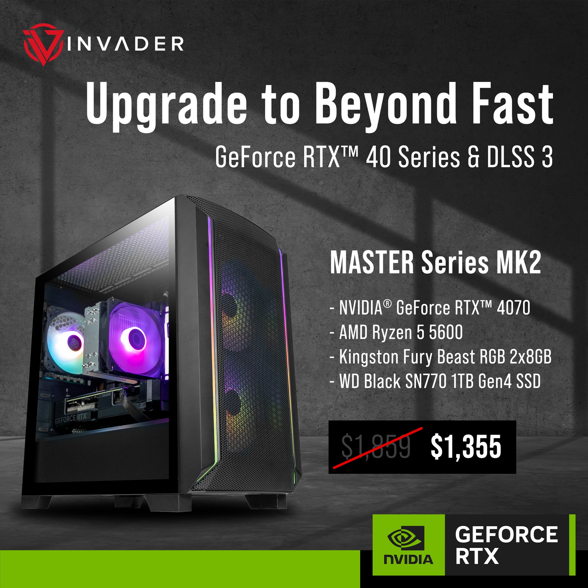 INVADERPC - Experience gaming at its peak with the...