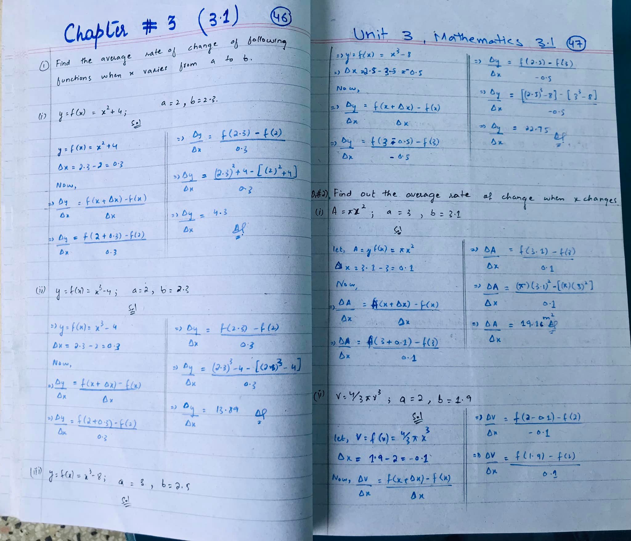 Unit 3 Differentiation - Mathematics with Adnan Ullah Khan