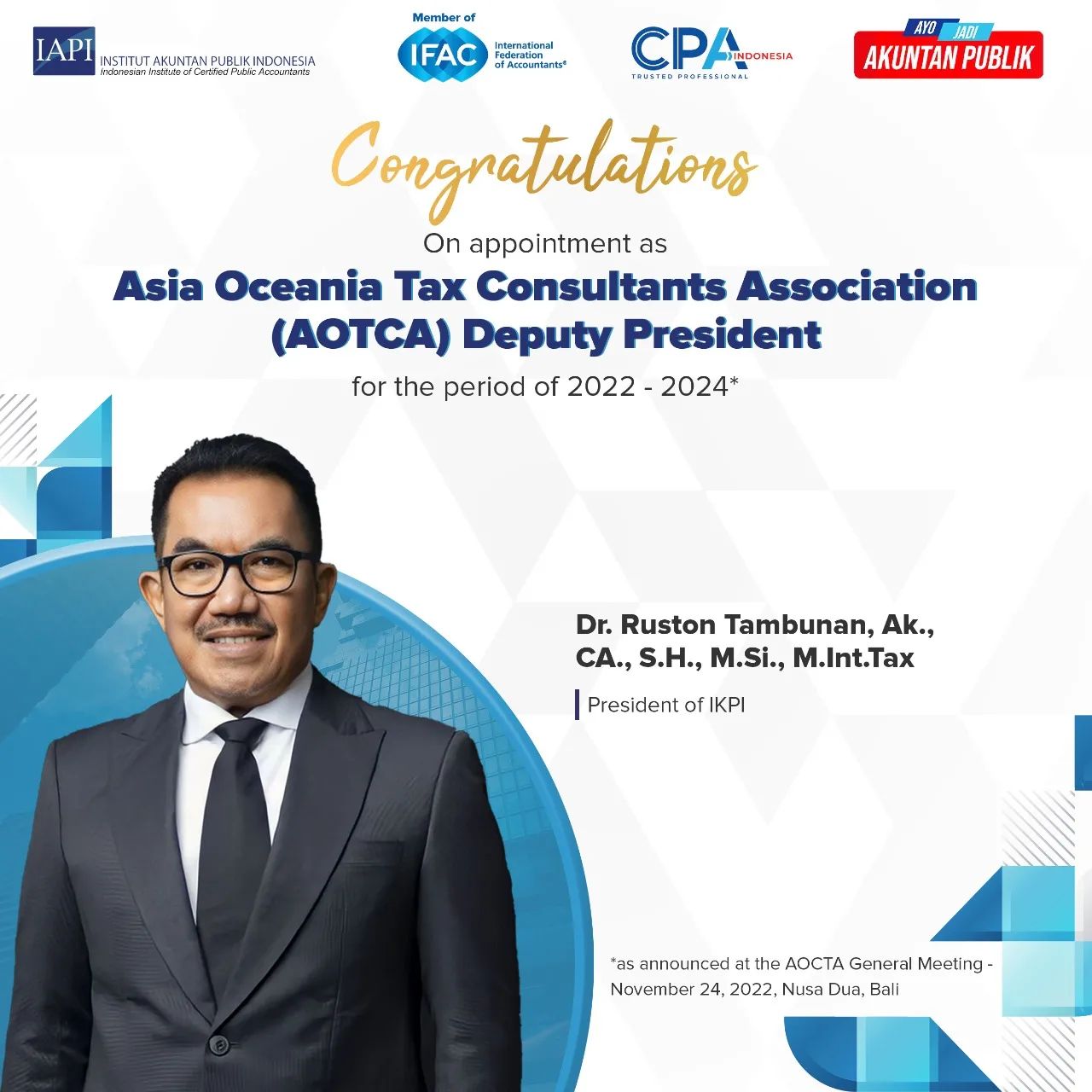 Institut Akuntan Publik Indonesia - IAPI - Selamat & Sukses kepada ...