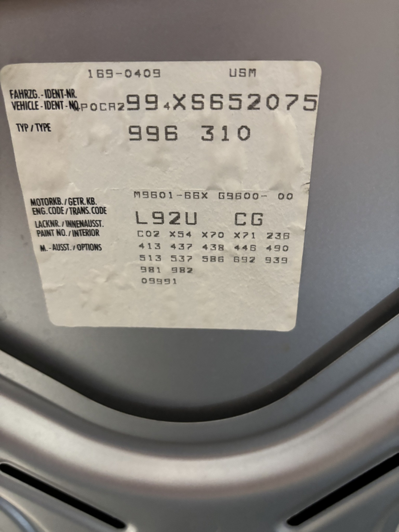 What type of 6-speed transmission is in a 996?