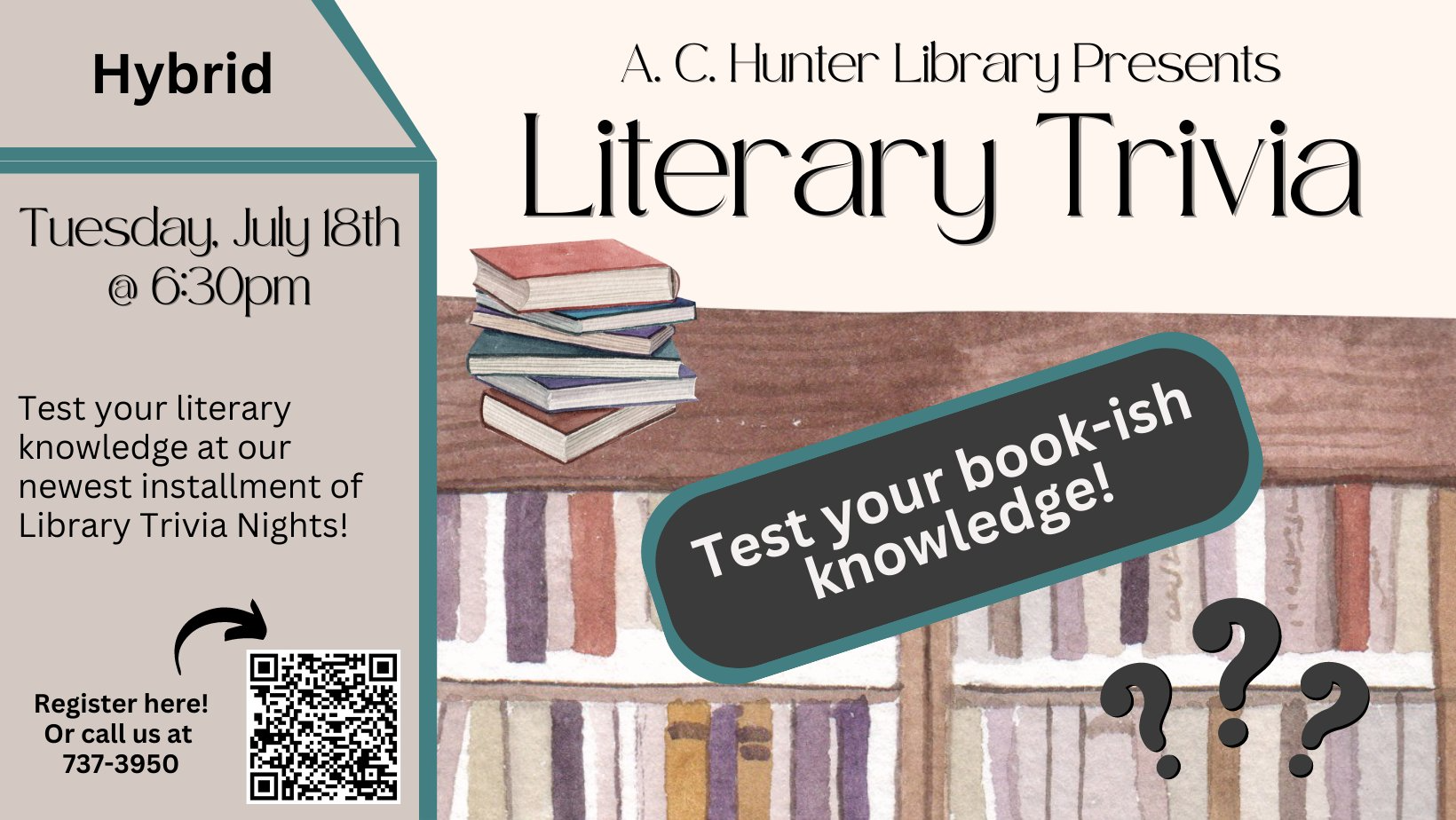 🤔Library Trivia🤔 Want to put your... - NL Public Libraries