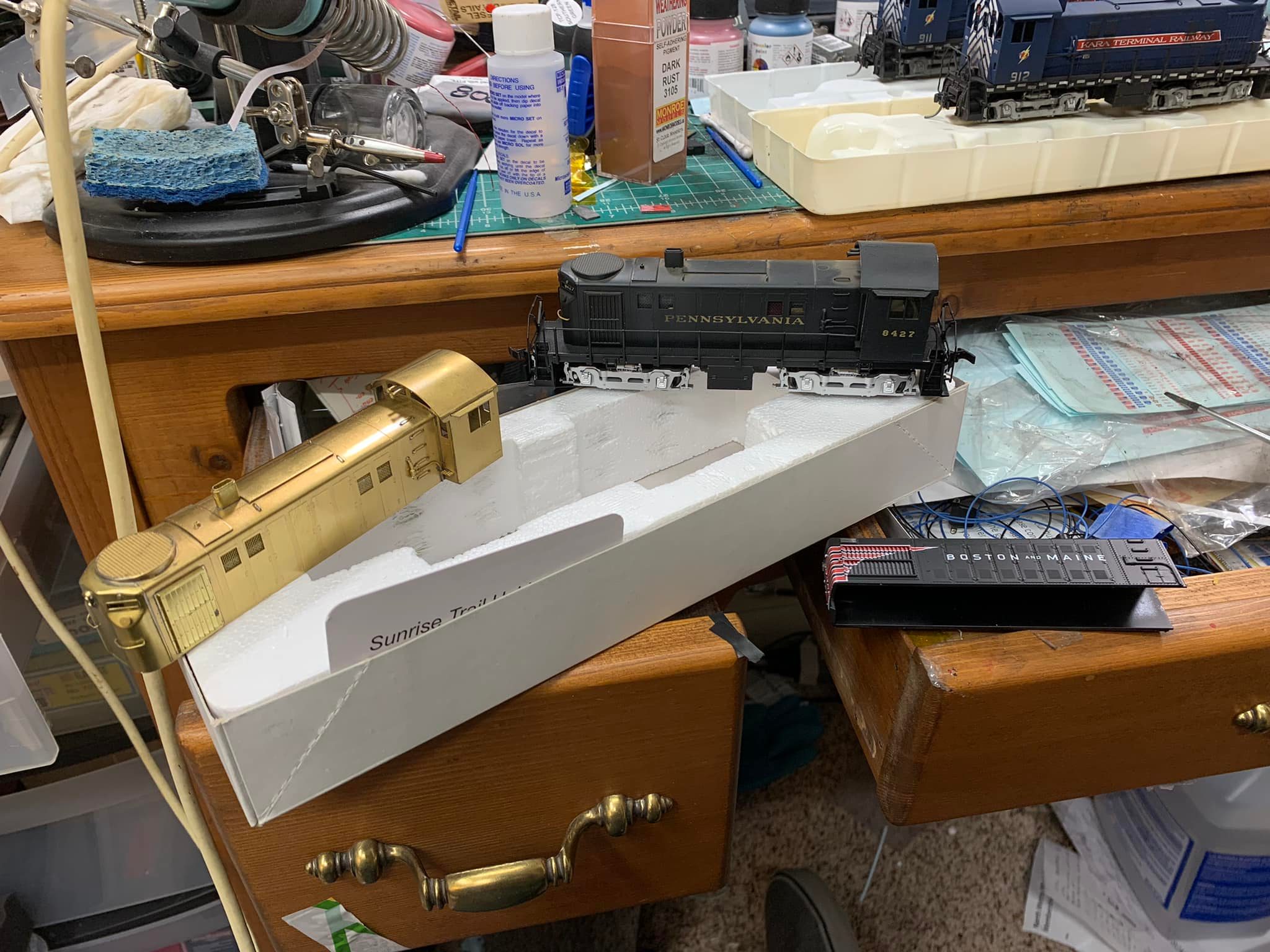 Kara Terminal Railway - Again, converting these olds brass shells to ...