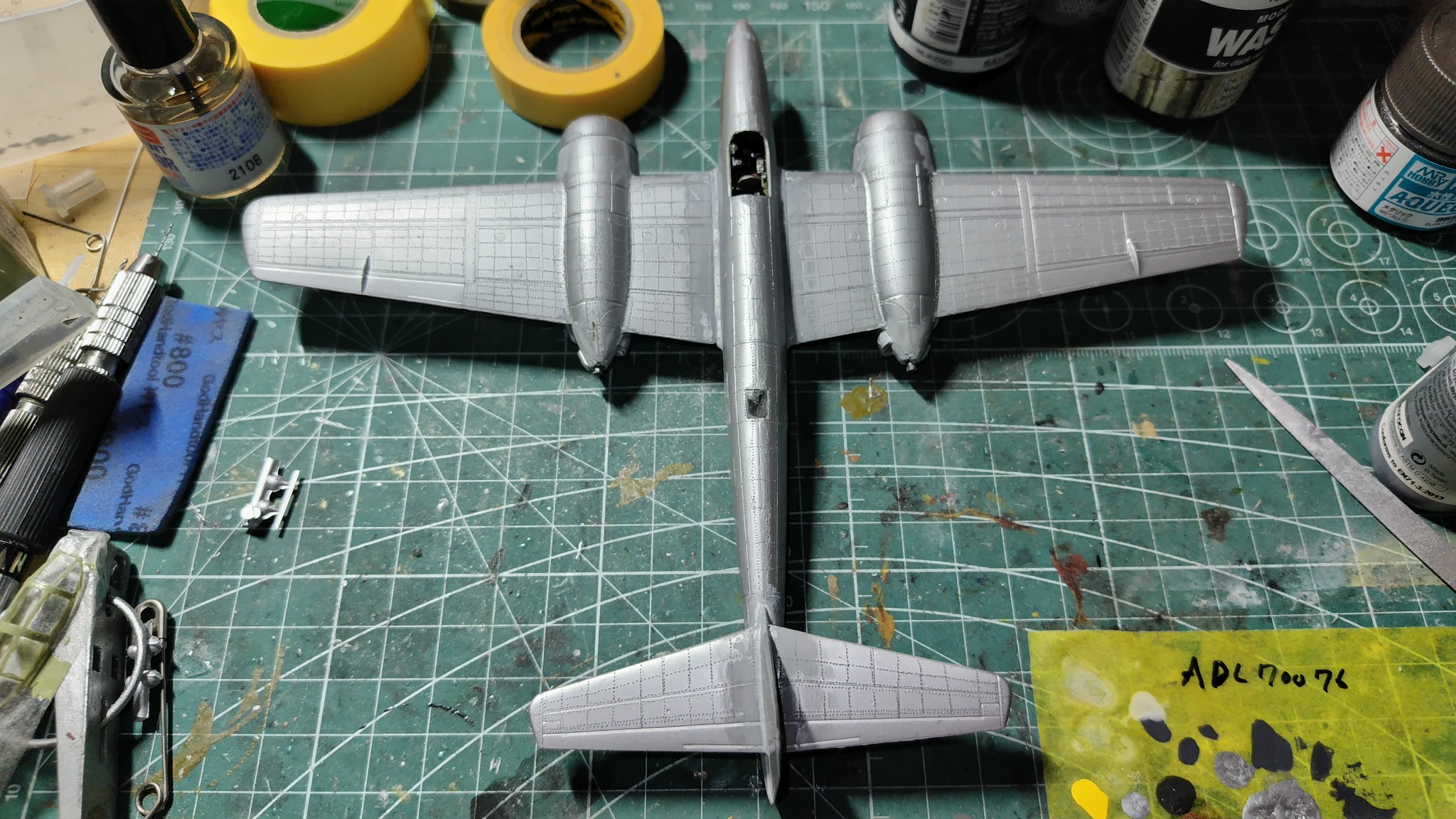 MPM 1/72 ki-83 やっと「士の字」飛行機の形になりました。 三菱のDNA