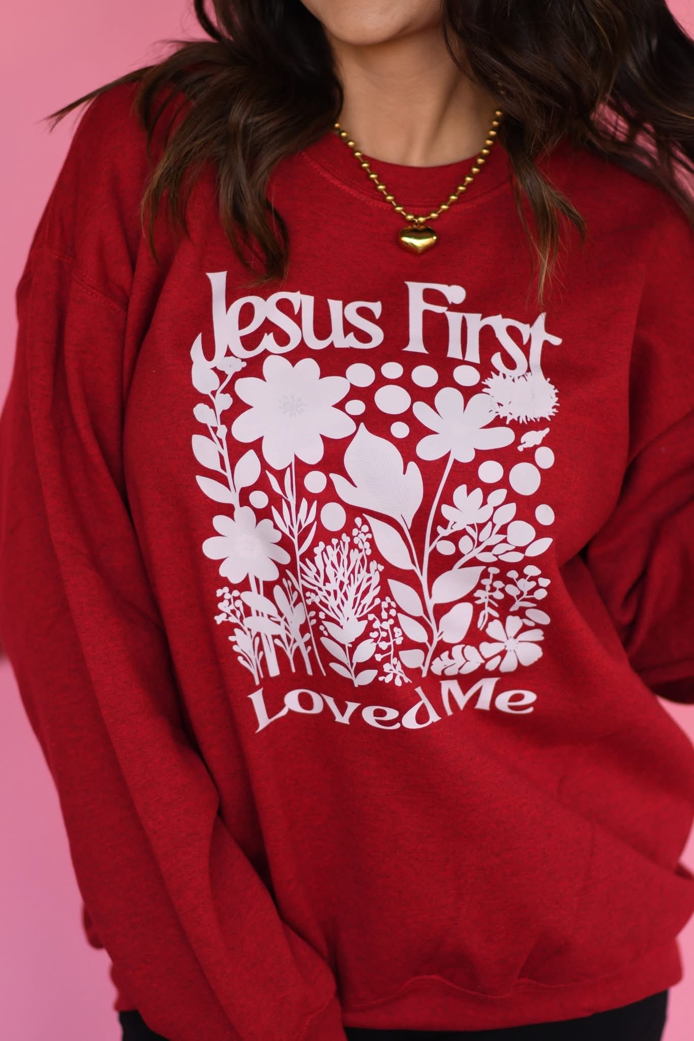 Jesus First Loved Me Sweatshirt ❤️❤️❤️ Saved by grace 