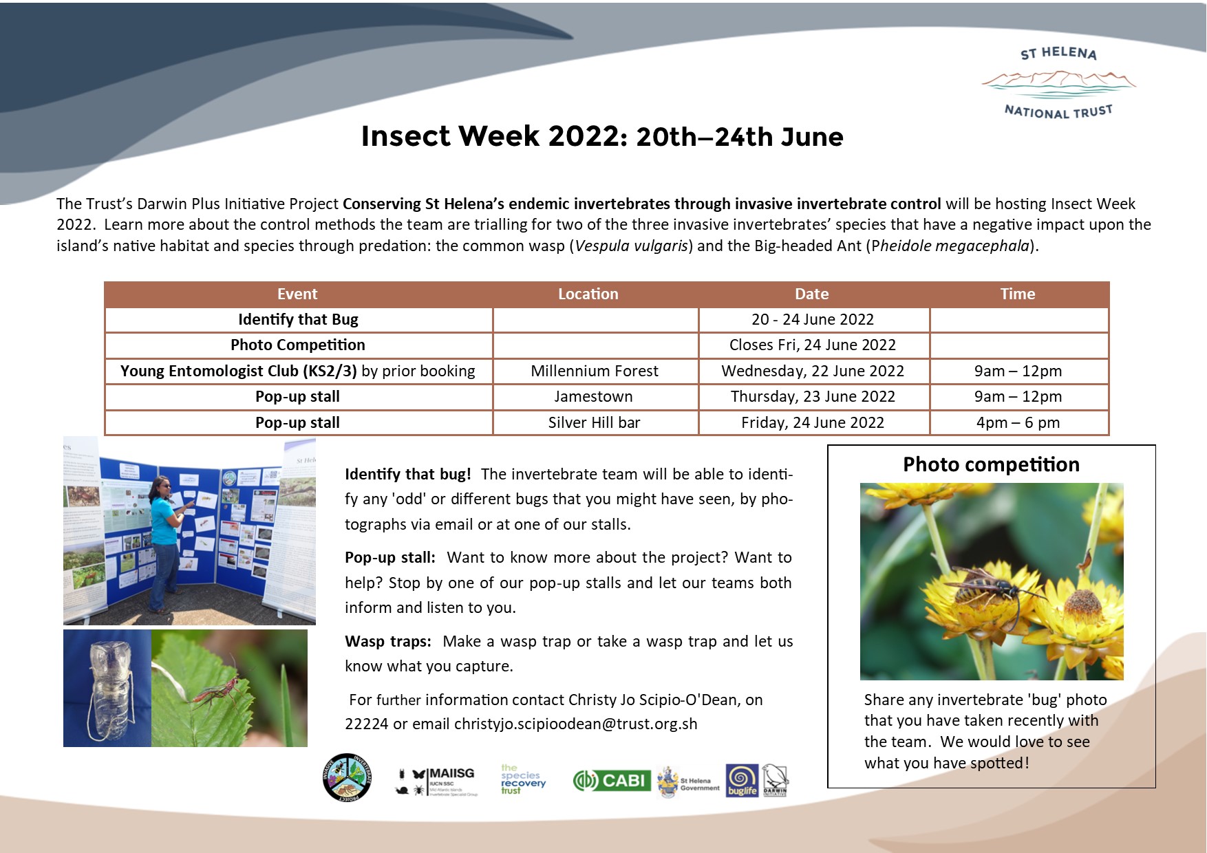 St Helena National Trust - 8 days to Insect Week! We have joined the ...