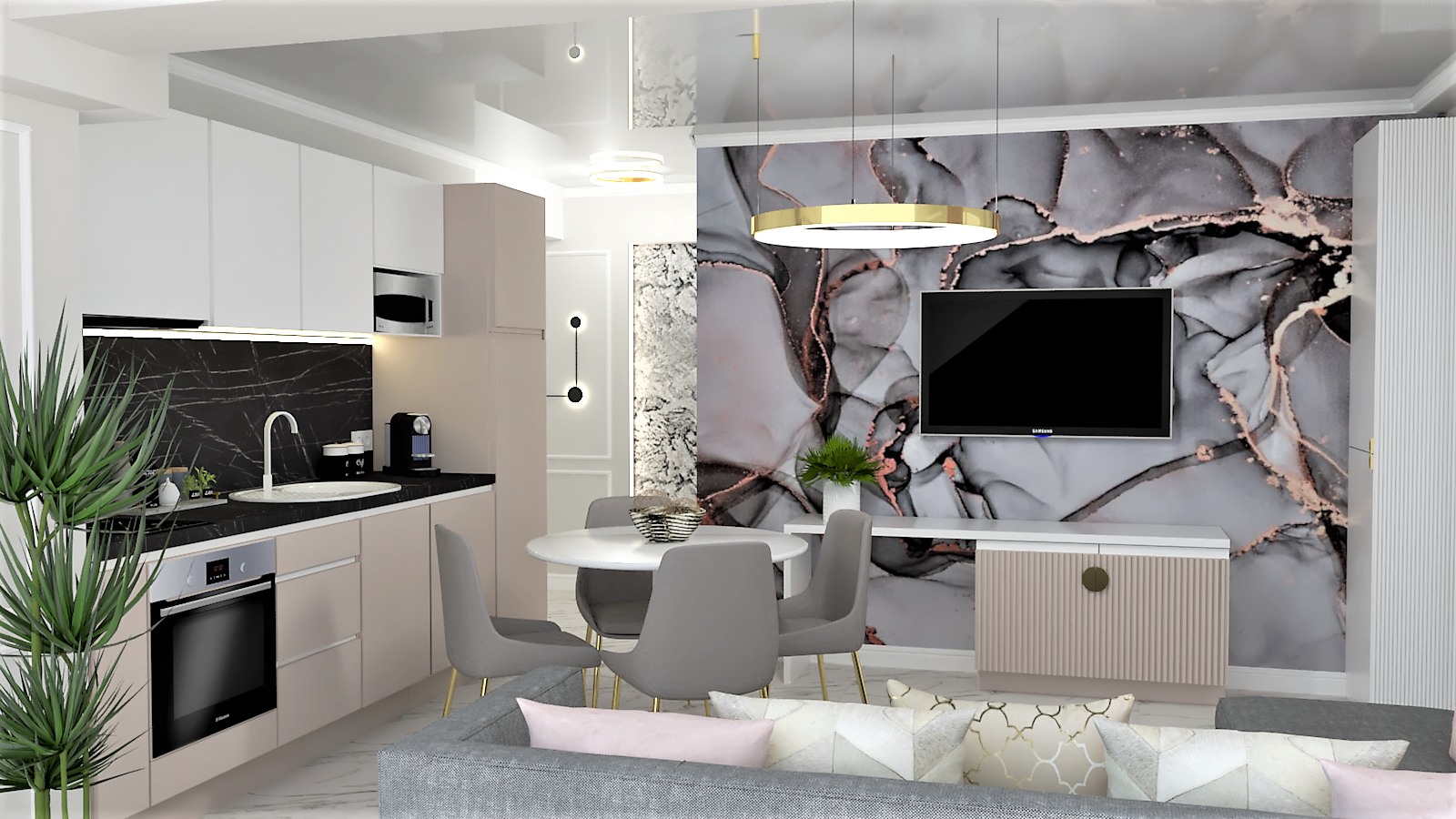MoDesign - Amenajare apartament 2 camere, la mare in regim...