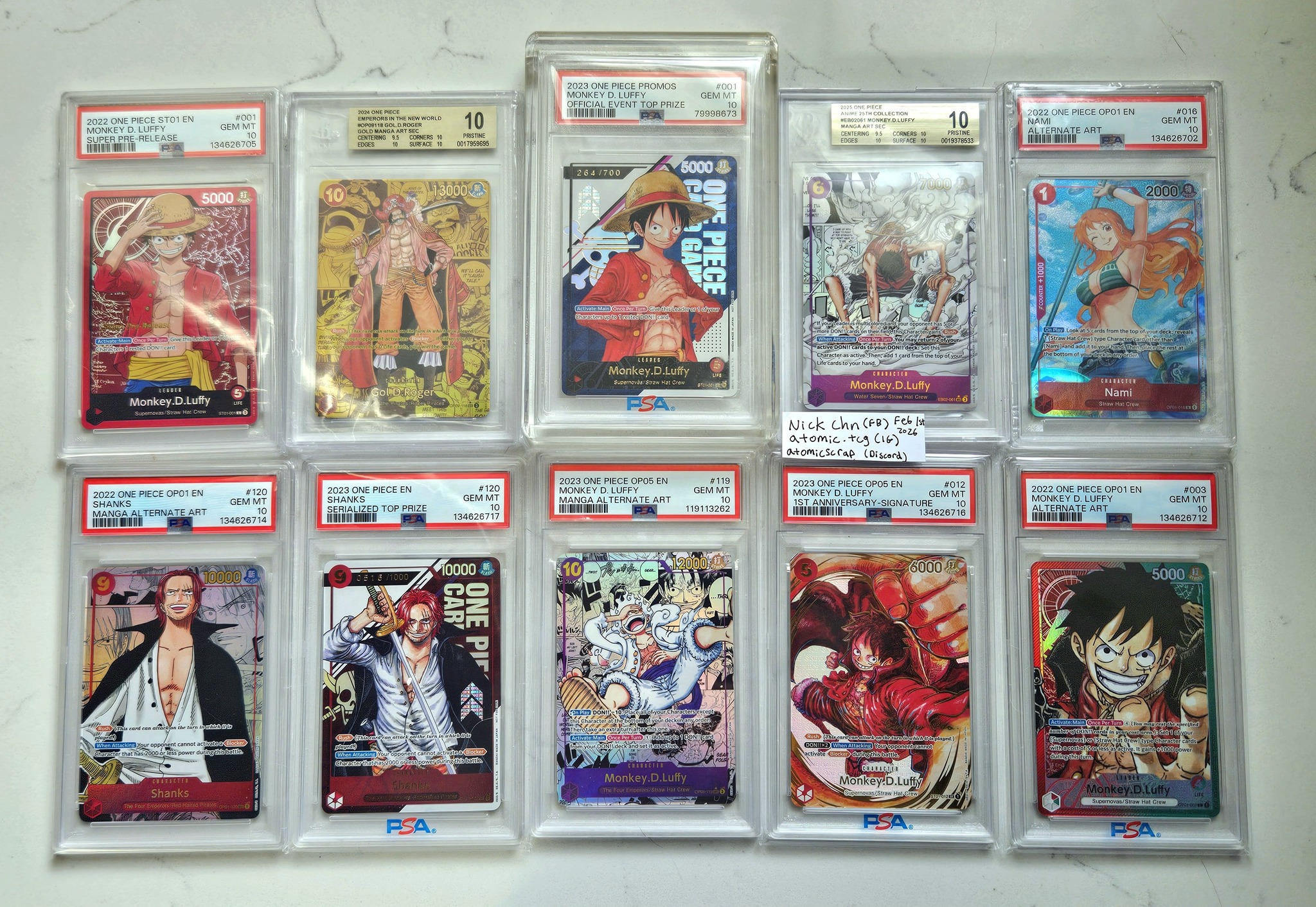 Top 8 tc zoro psa 10 for sale