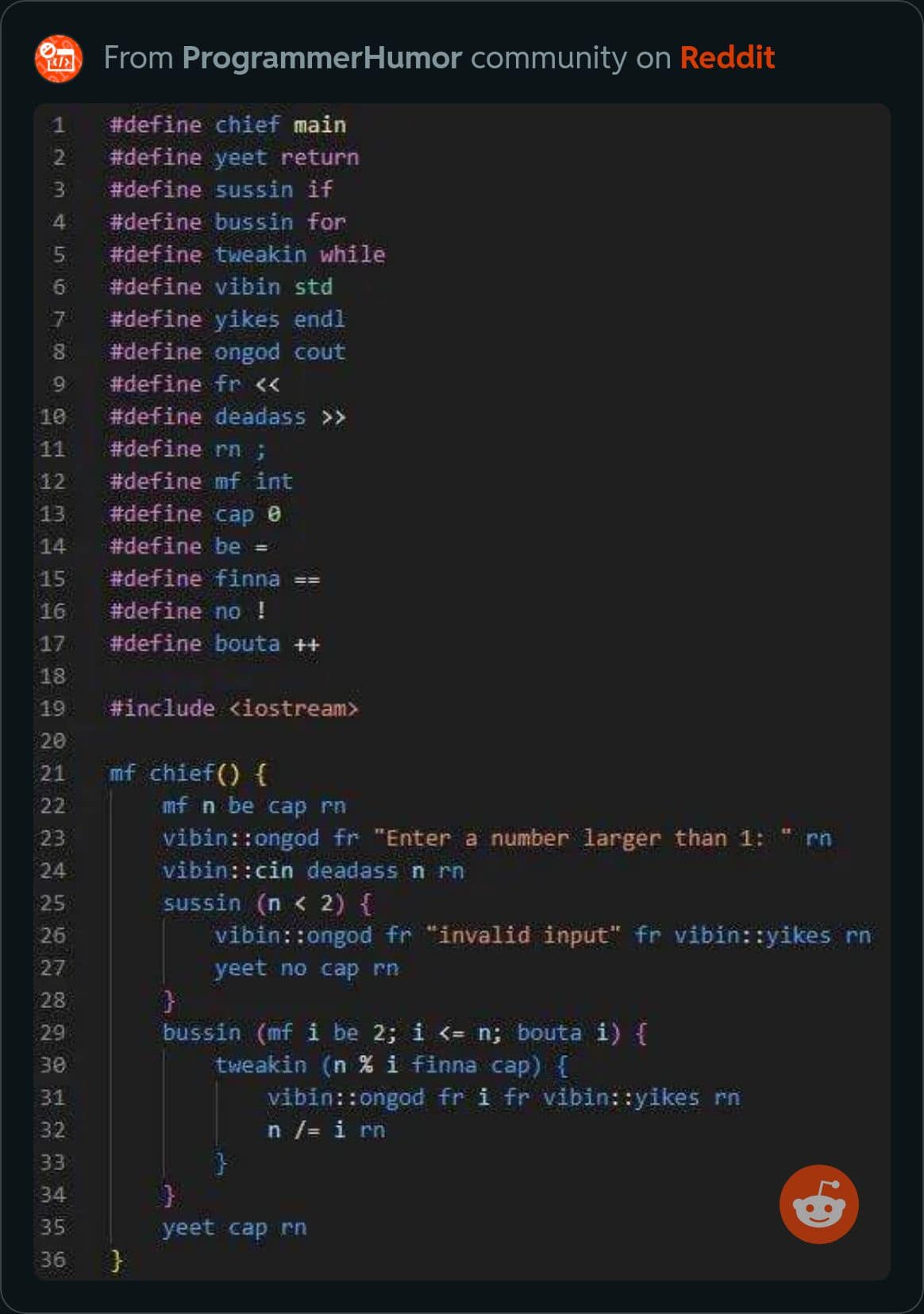 IT Humor and Memes | This zoomer C++ script lives rent free in my mind ...