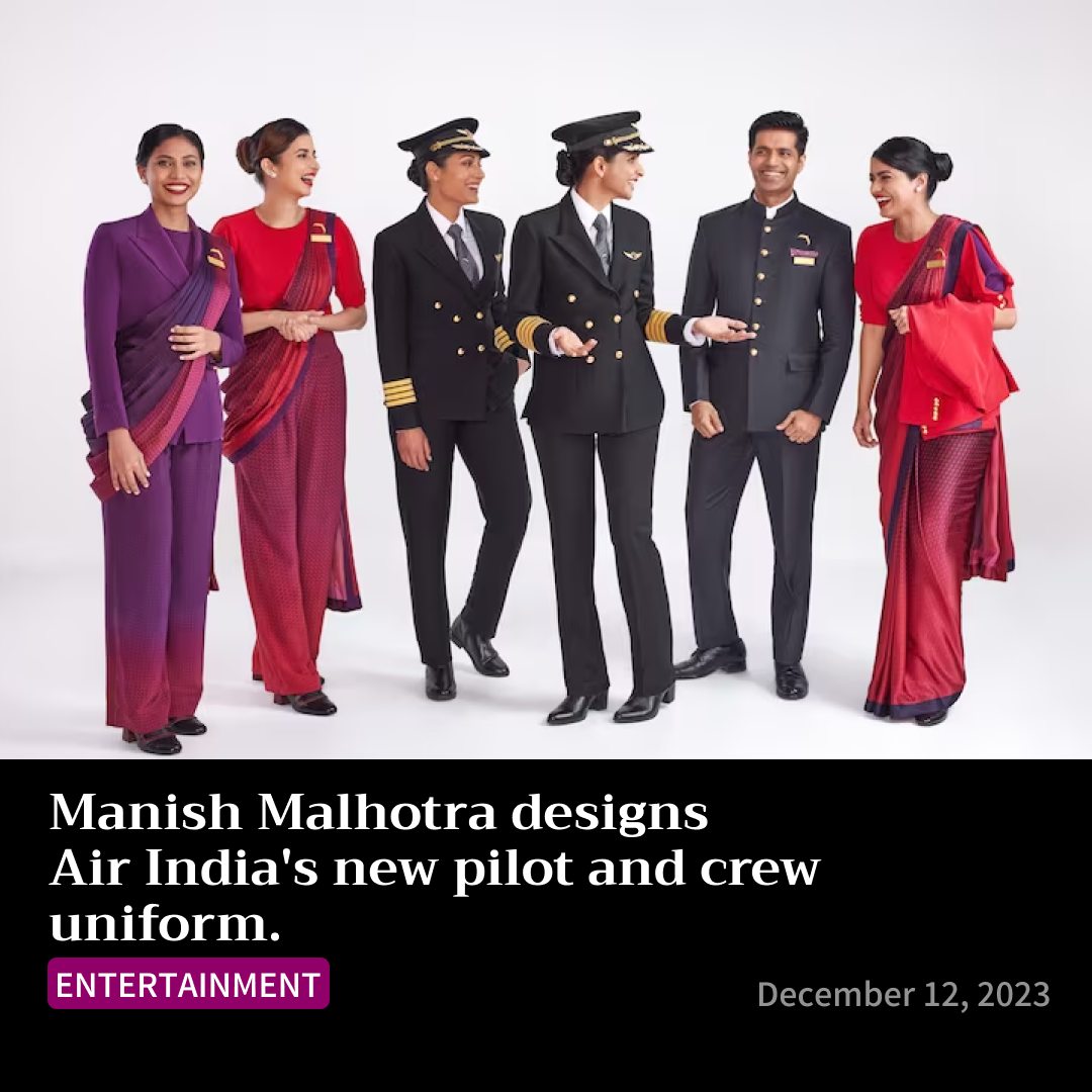 air india dress designer on Thursday announced its partnership with fashion Manish Malhotra to design new uniforms for over 10,000 Air India employees on the frontline, including cabin crew and others as part Size:5XL/6XL Size Guide: F122OT6425 One-Shoulder Midi Dress - Dress code