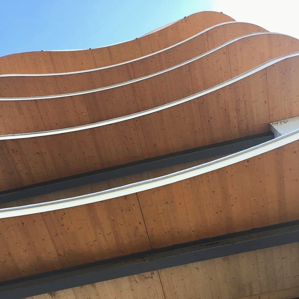 Structurlam - The unique curved cantilevered balconies of...