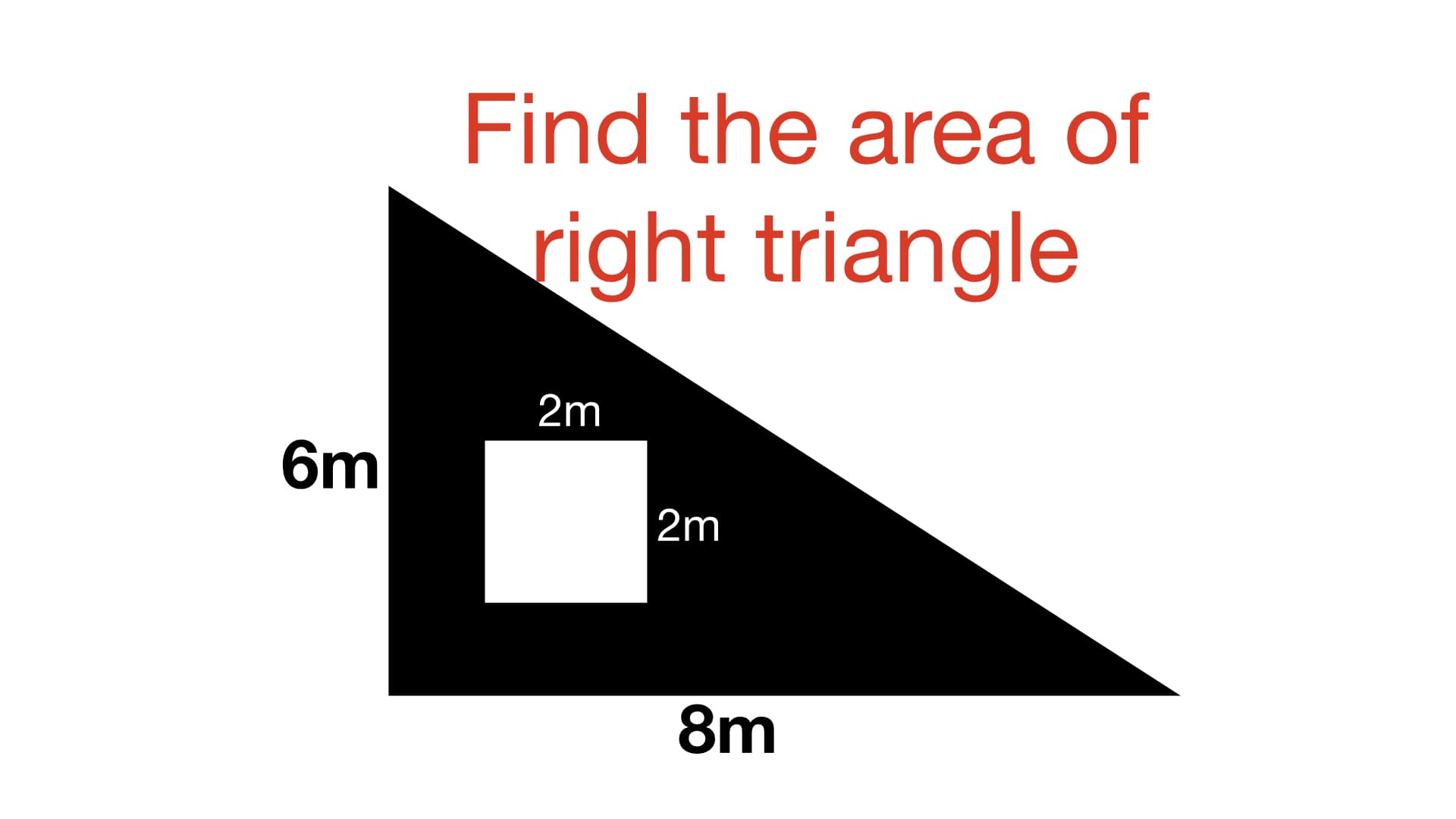 Math Tricks - Solving the area of triangle #algebra