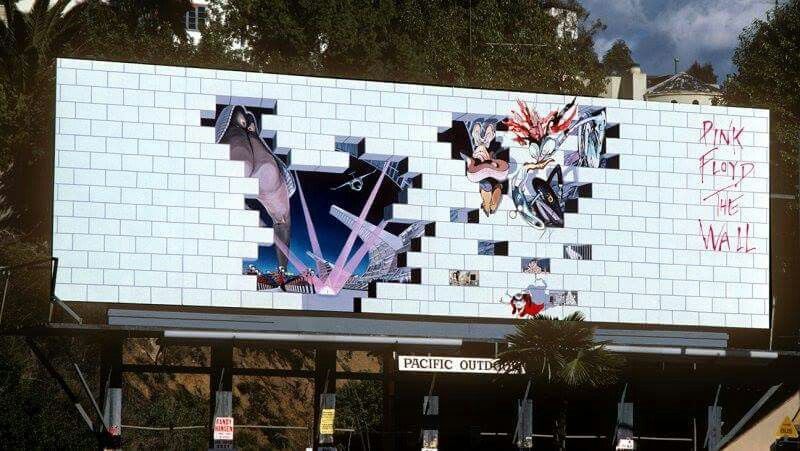 Pink Floyd's The Wall album promotion on Sunset Strip