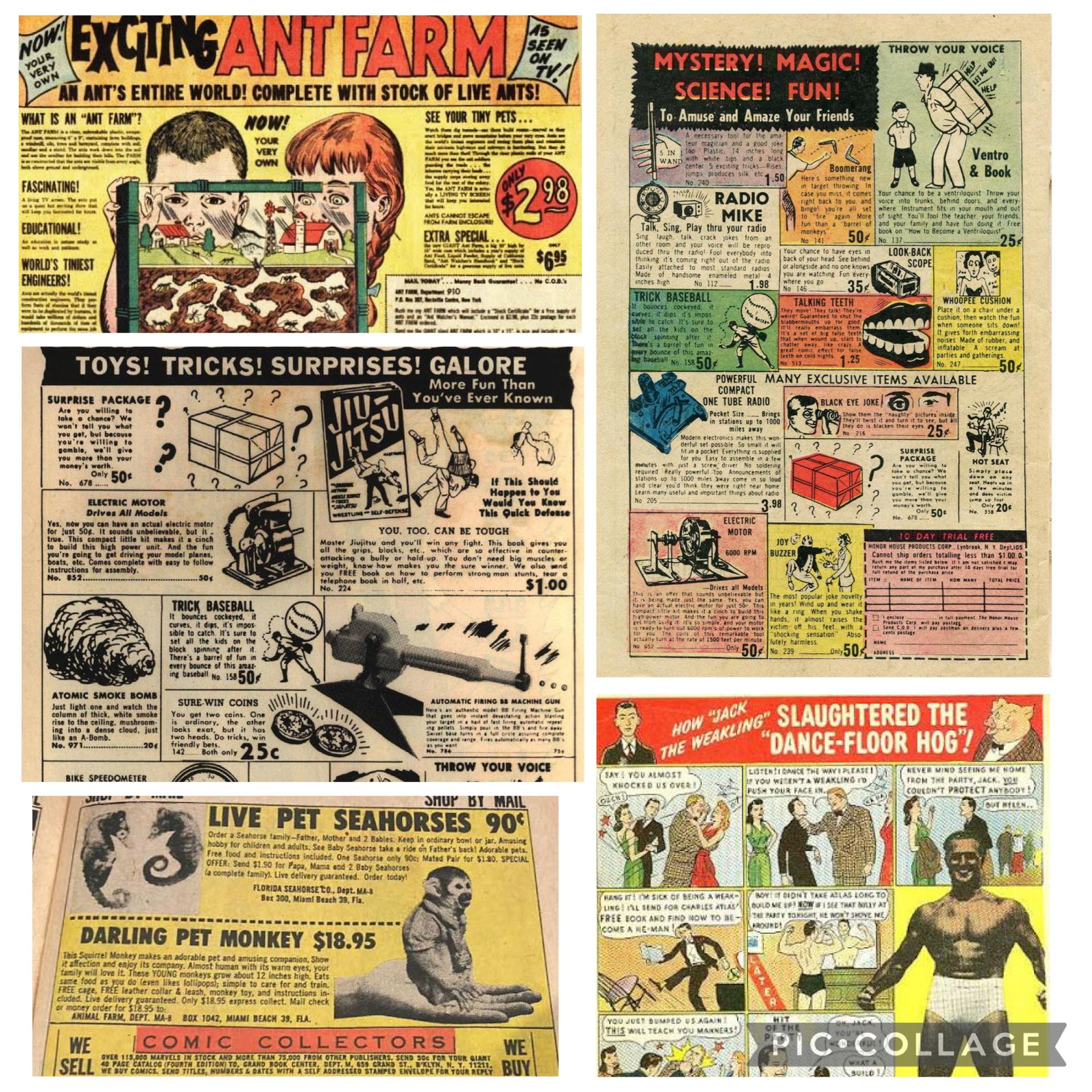 vintage comic book advertisements