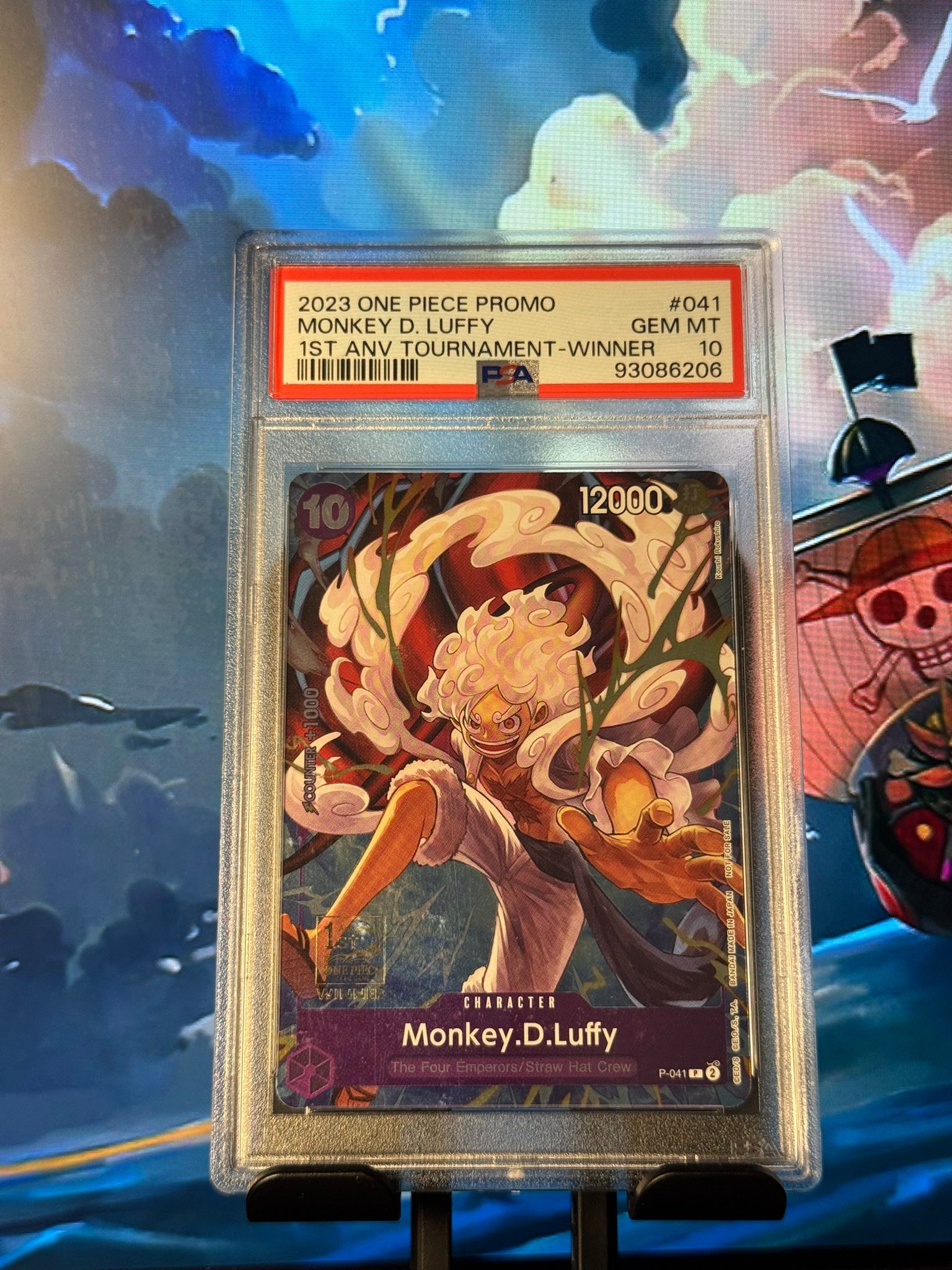 2023 One Piece tournament winner Monkey D. Luffy PSA 10 card for sale