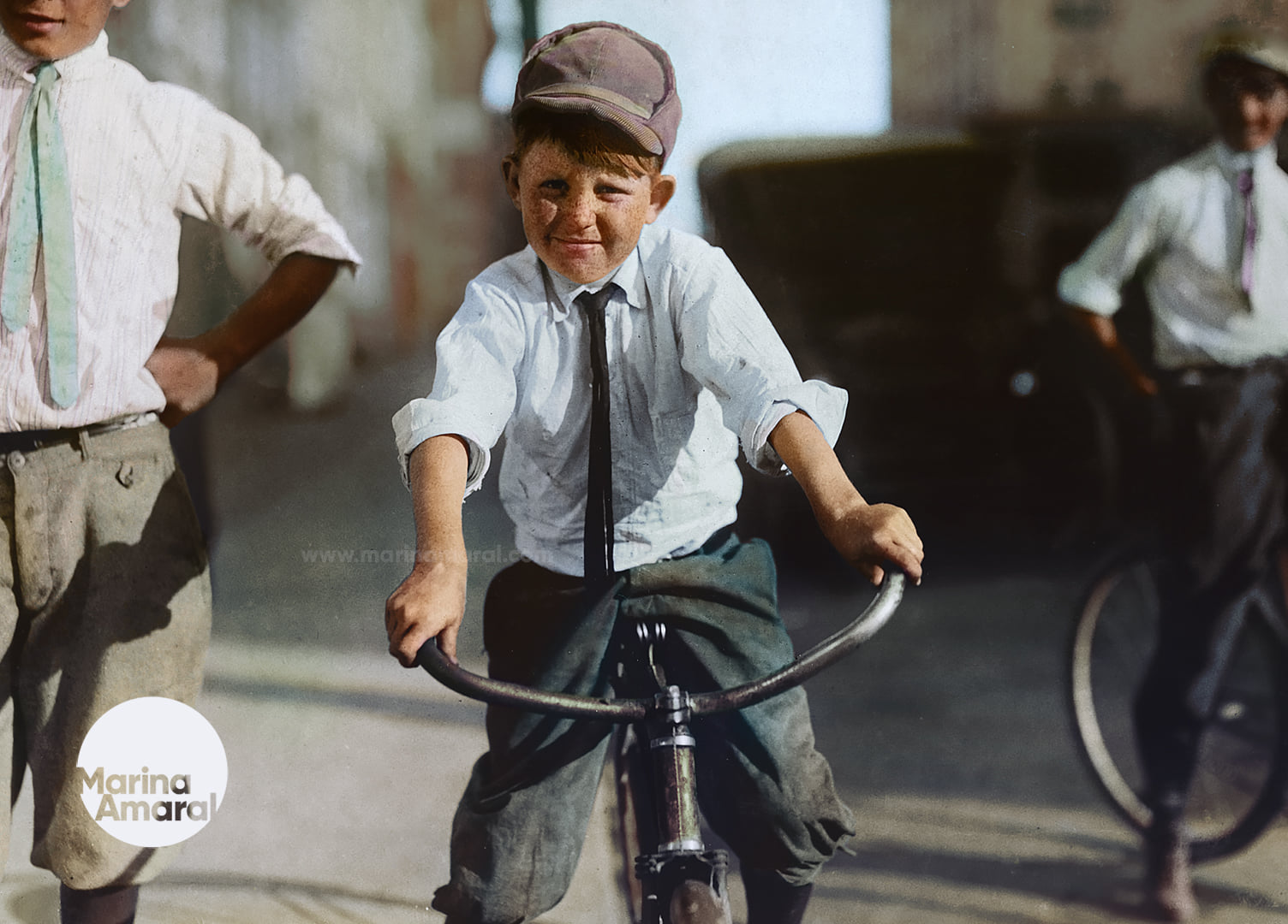 Colorized photo of Jordan Marsh (1940s)