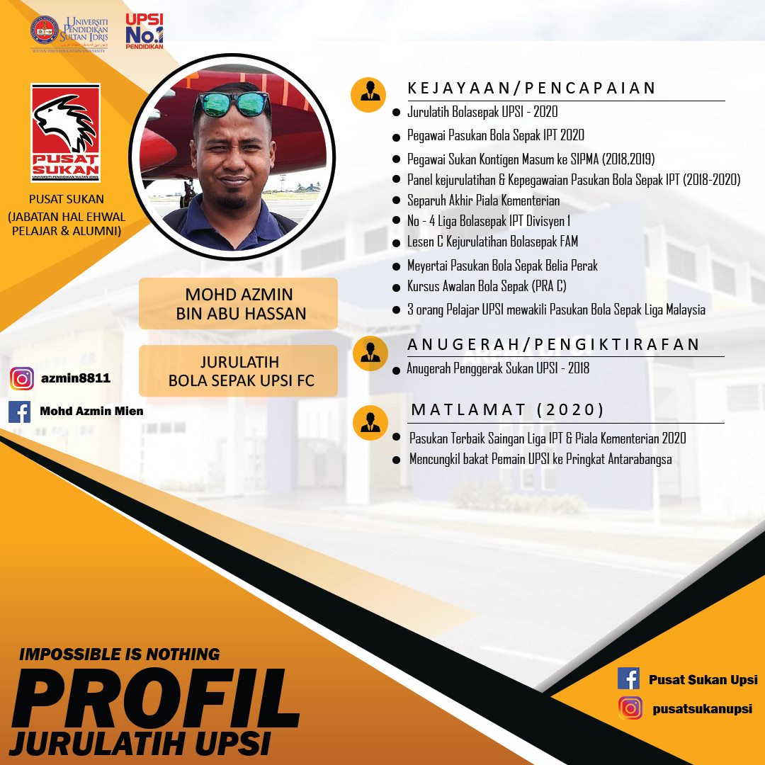 Profil Jurulatih Universiti Pendidikan Sultan Idris Facebook