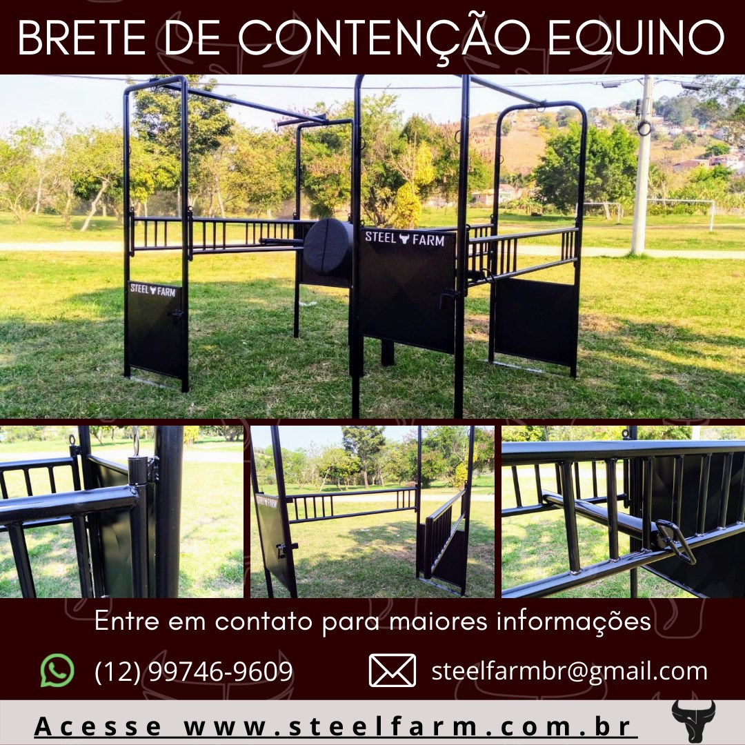 steel_farm - USAR UM BRETE/TRONCO DE CONTENÇÃO EQUINO É A...
