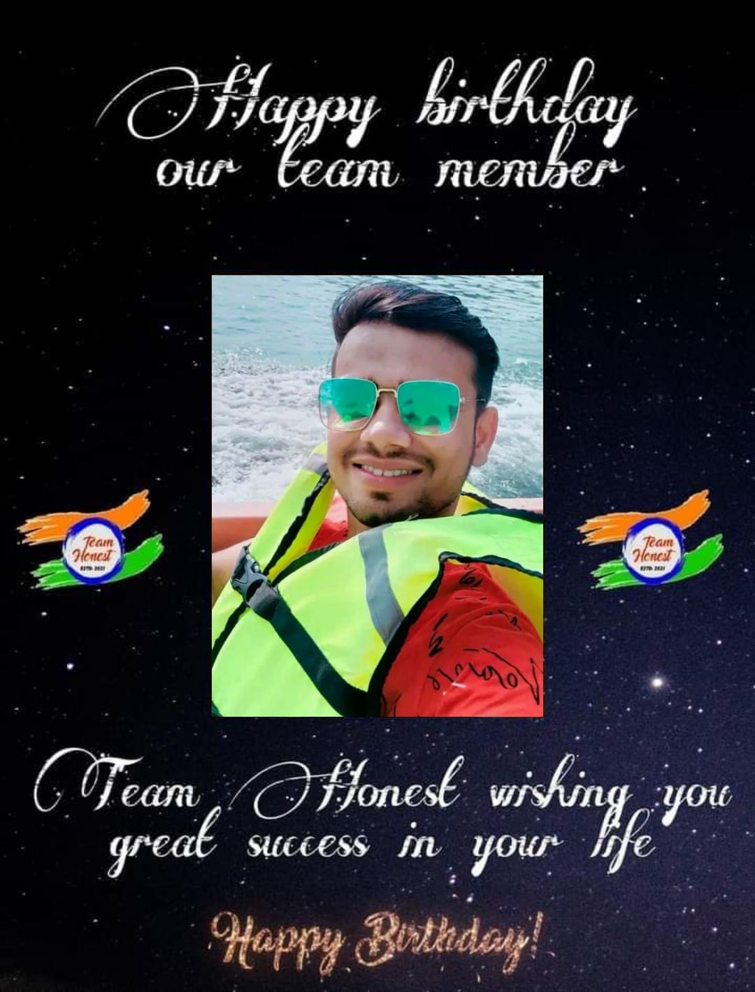 Team Honest - Happy birthday our Member🖤