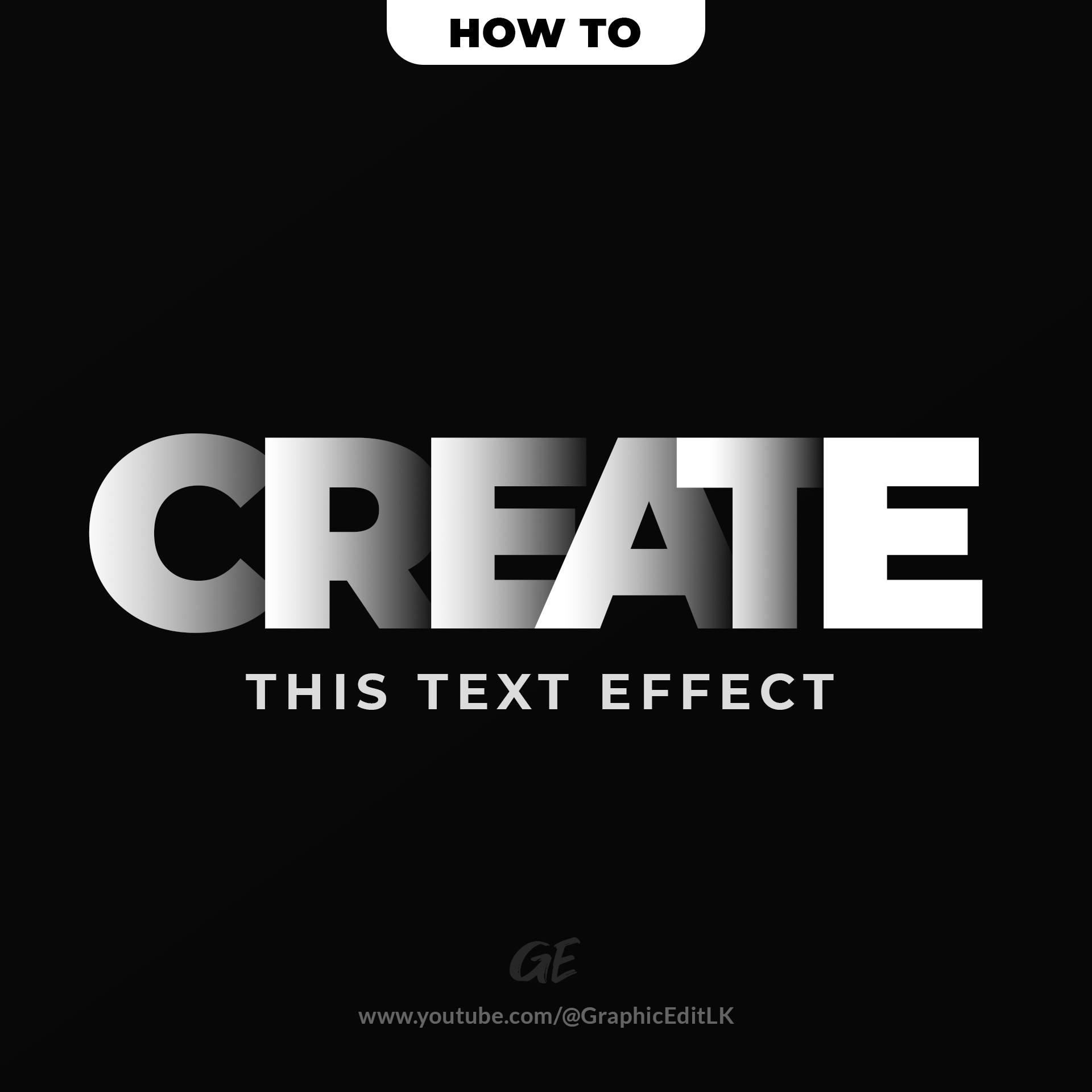 Graphic Edit LK - ⭕️ How to Create Text Overlap Effect...
