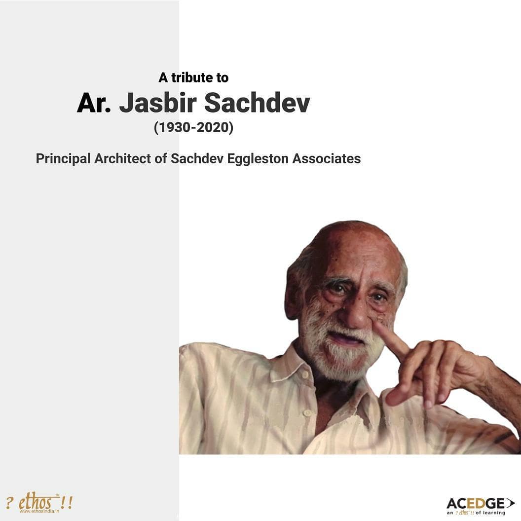 Ethos Empowers - Architect Jasbir Sachdev is a veteran... | Facebook