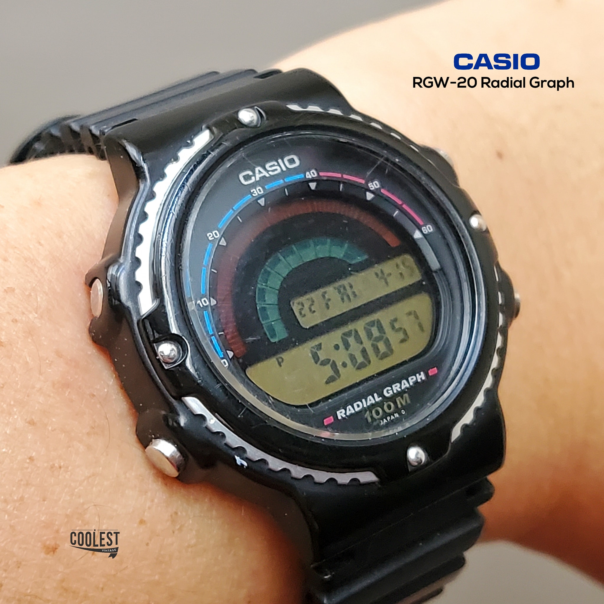 CASIO JG-200 (Super Cyber Cross) – 1995 Throwback! ⌚⚡ A true 