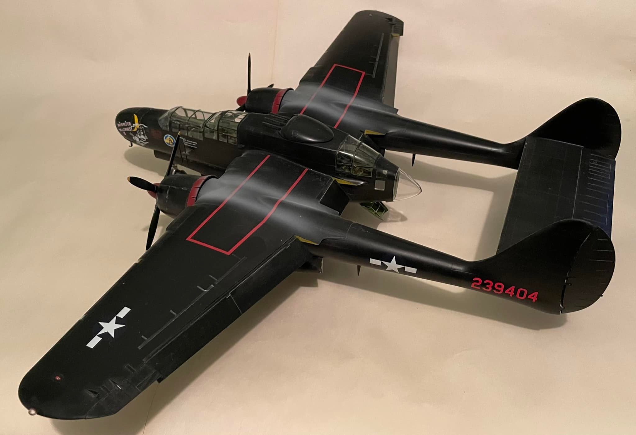 アメリカ陸軍 1/72 P-61 Black Widow ジオラマ 完成品 アメリカ陸軍 1