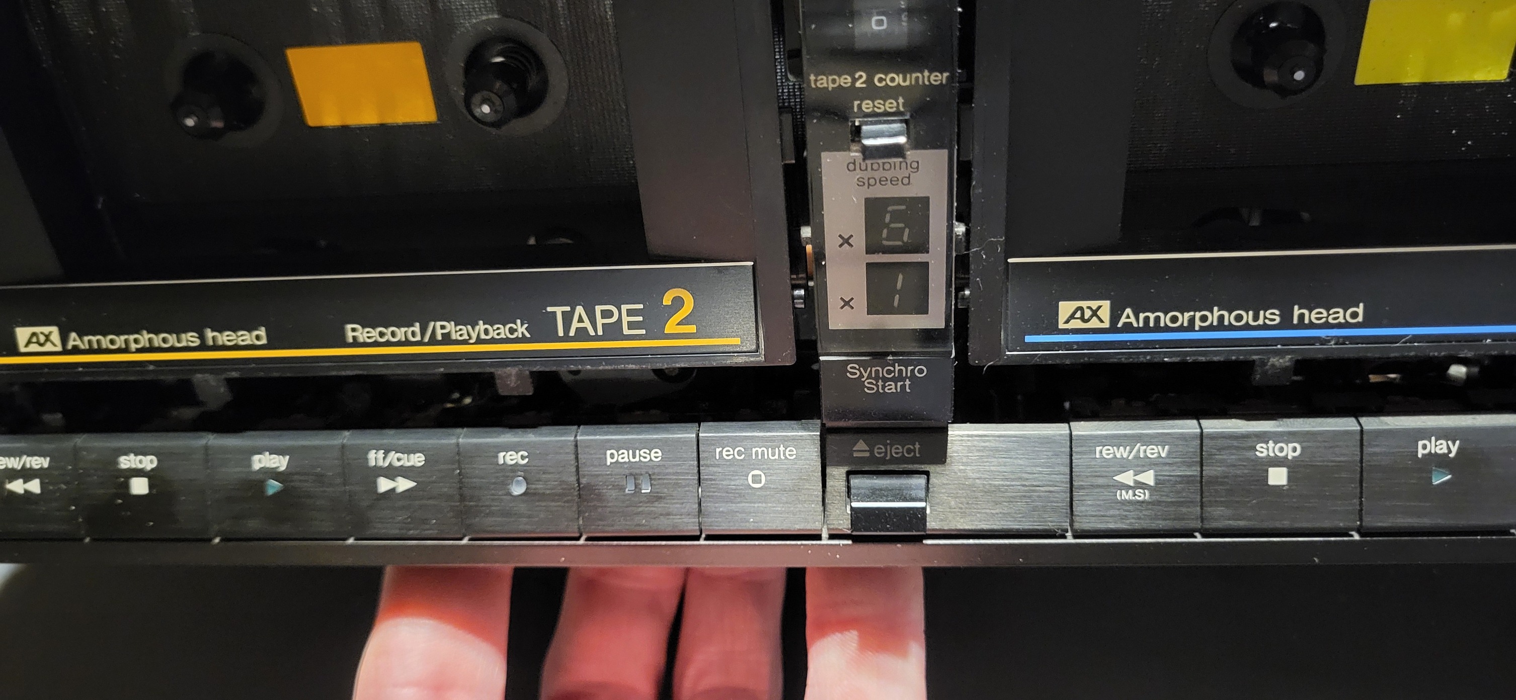 Yesterday I scored this beautiful Technics RS-B66W with DBX. Gears