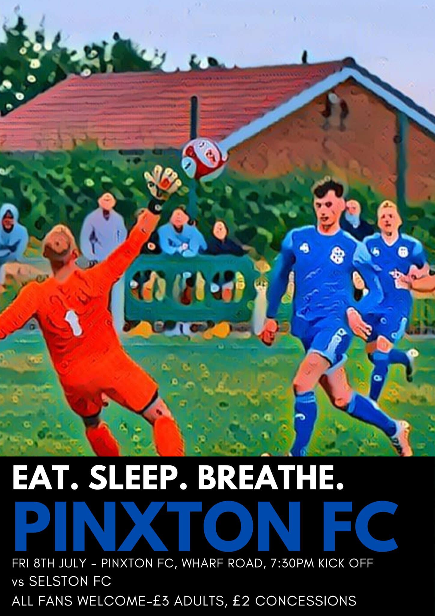 Pinxton FC - 🔵⚪️ Next up for Pinxton FC - Friday night, we... | Facebook