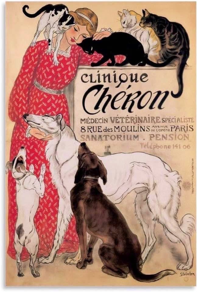 Theophile Alexandre Steinlen's 1905 French veterinary advertisement