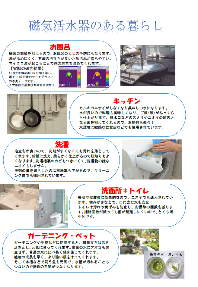 磁気活性水 磁気活水器 効果 マグミニの取り付け方法 - - 水道水を磁気水・