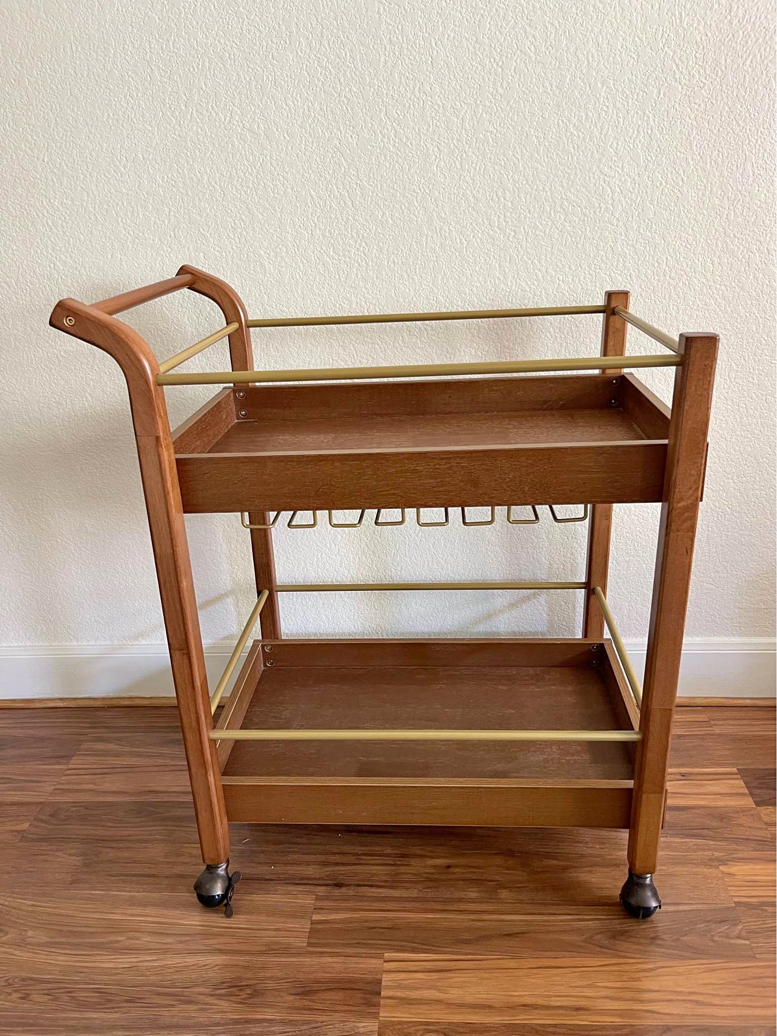 Butler Bar Cart with Locking Casters - Bar Carts & Serving Carts ...