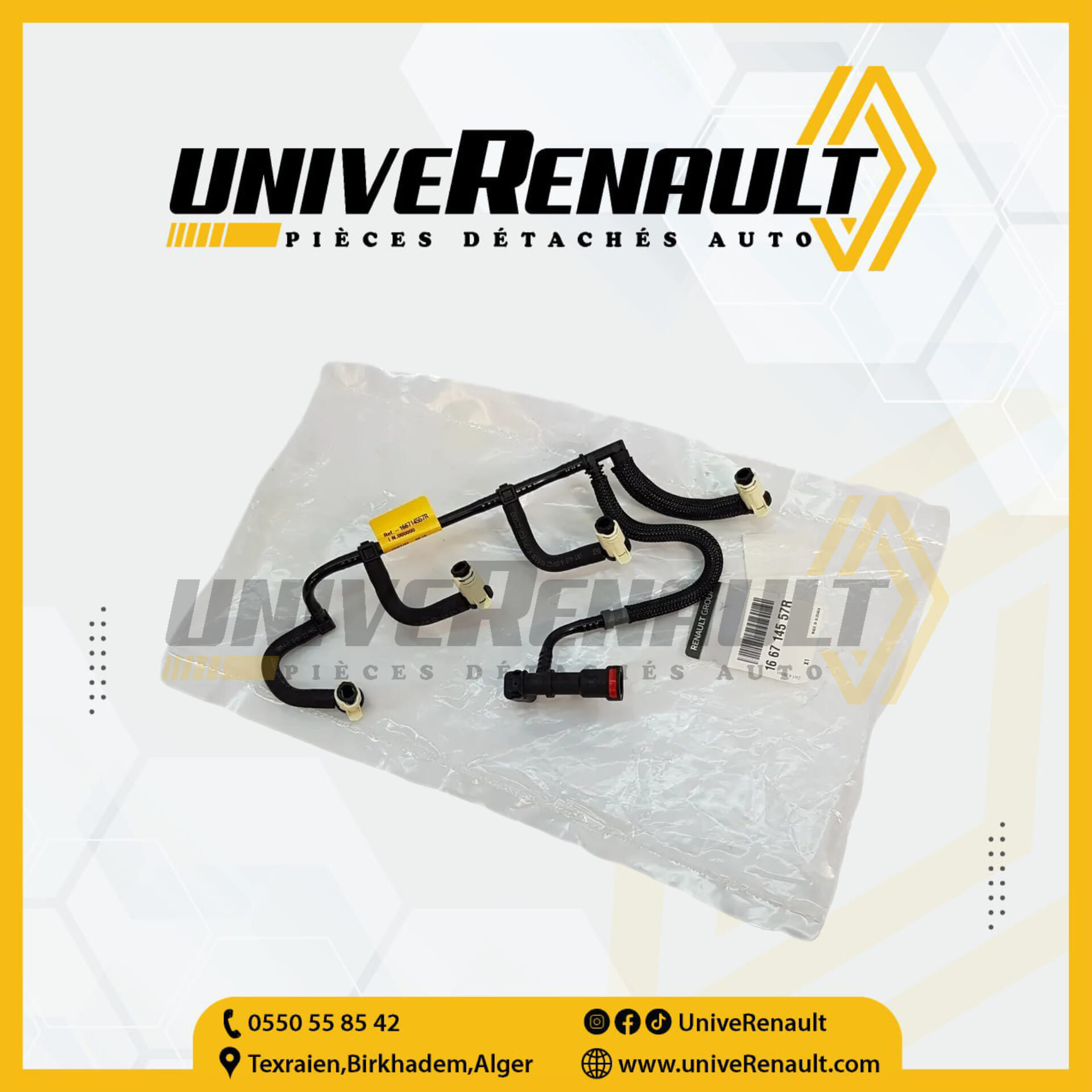 Tuyau D'alimentation Carburant Renault 1.5 DCI - Référence 166714557R - Neuf D'origine - Compatible Mercedes, Nissan