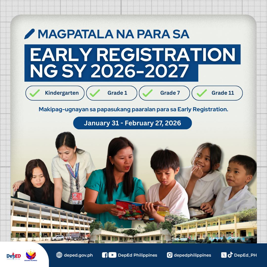 DepEd Tayo-Paypayad - 📢 ANNOUNCEMENT!!! EARLY REGISTRATION FOR S.Y ...