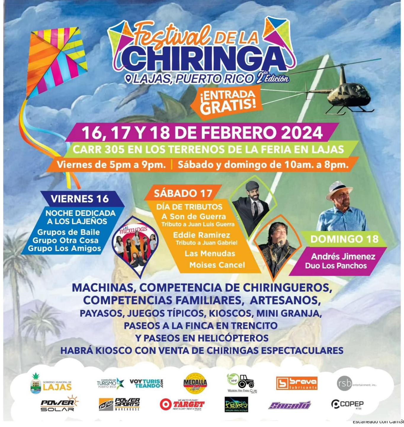 RESERVA LA FECHA Regresa... - Festival de la Chiringa, Lajas