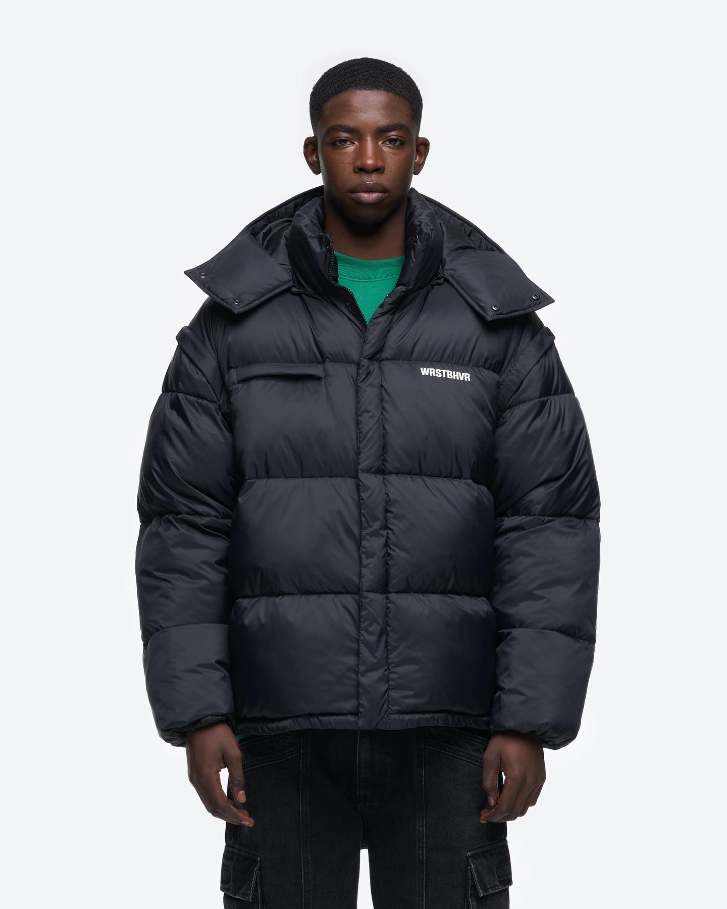 the fully detachable puffer jacket 