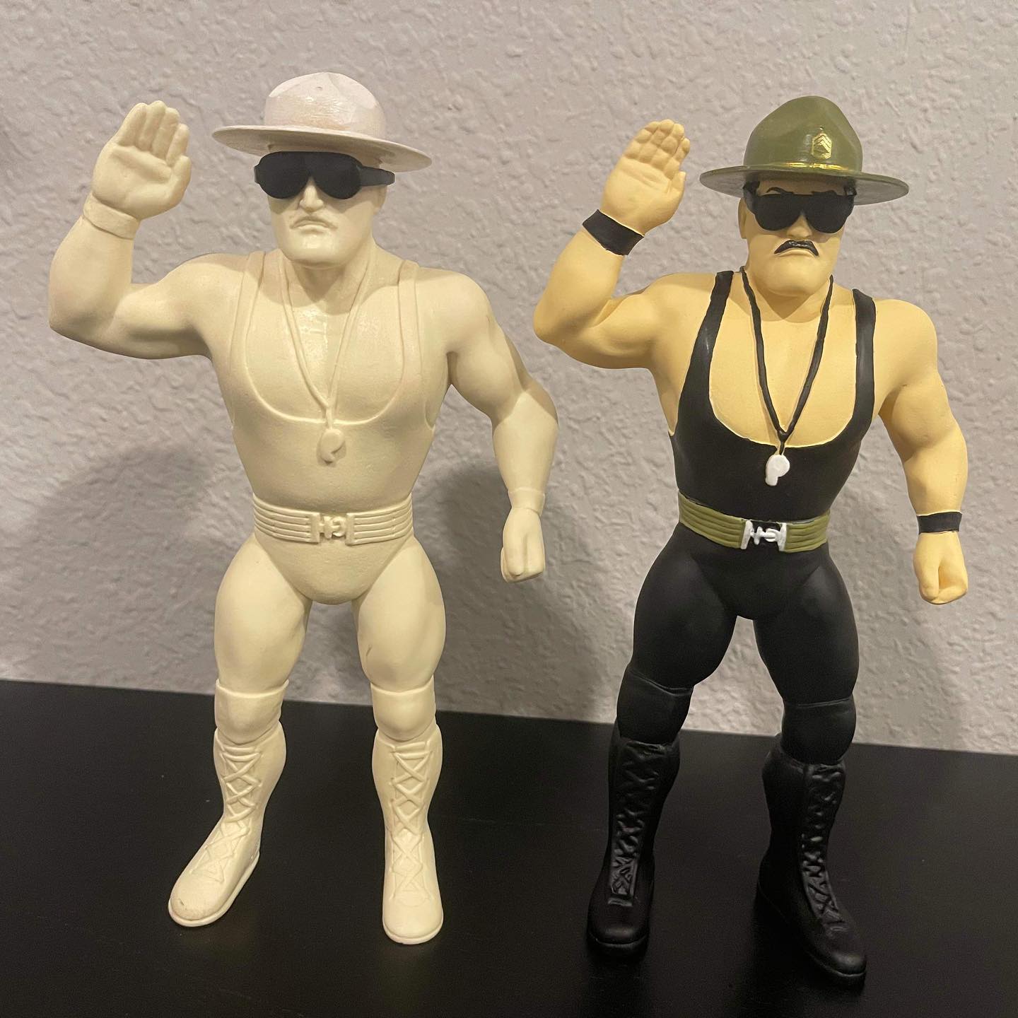 Here's the famous eight-inch Sgt. Slaughter action figure, a mail