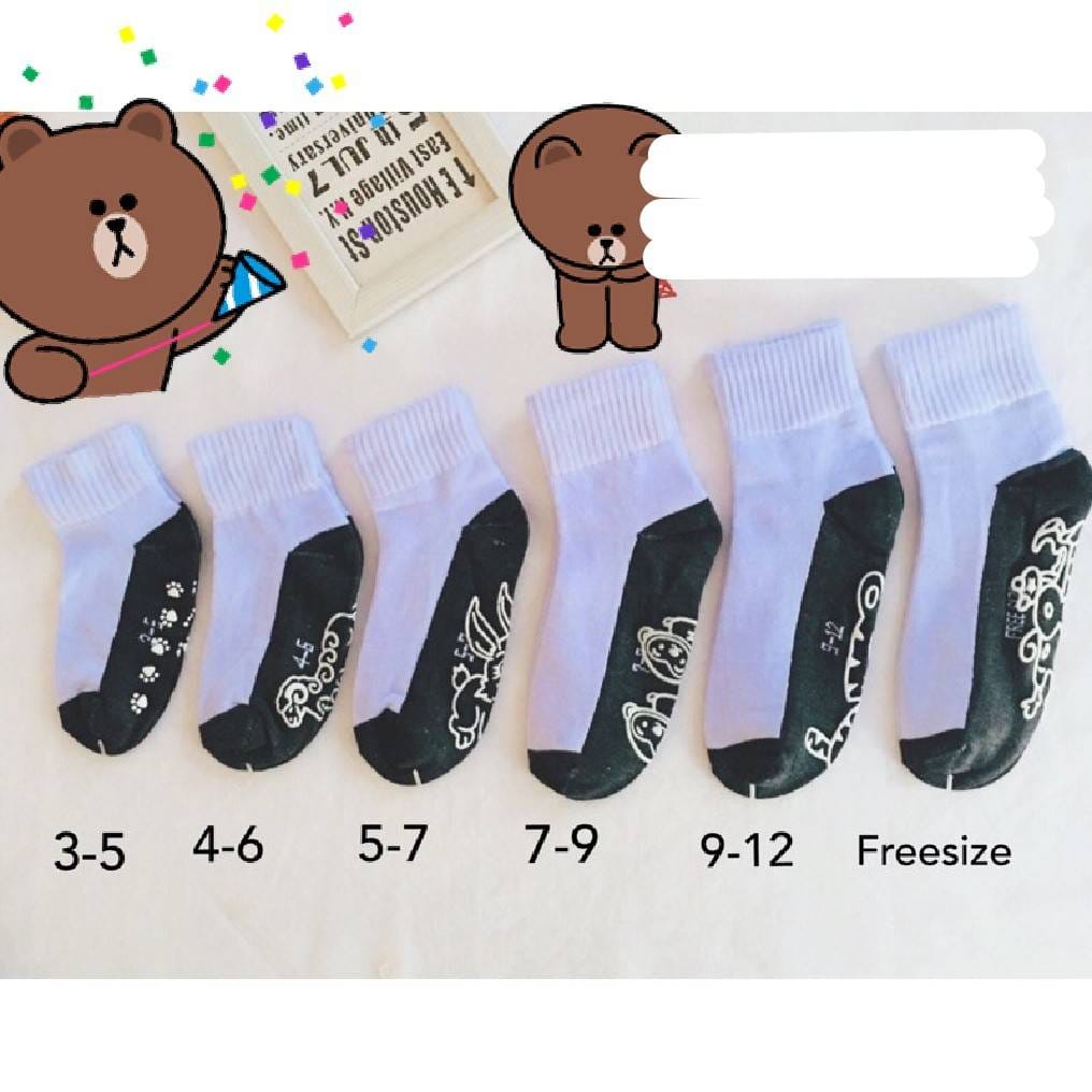 Mapring Shop - ถุงเท้านักเรียนสีขาว มีกันลื่นลายการ์ตูน... | Facebook